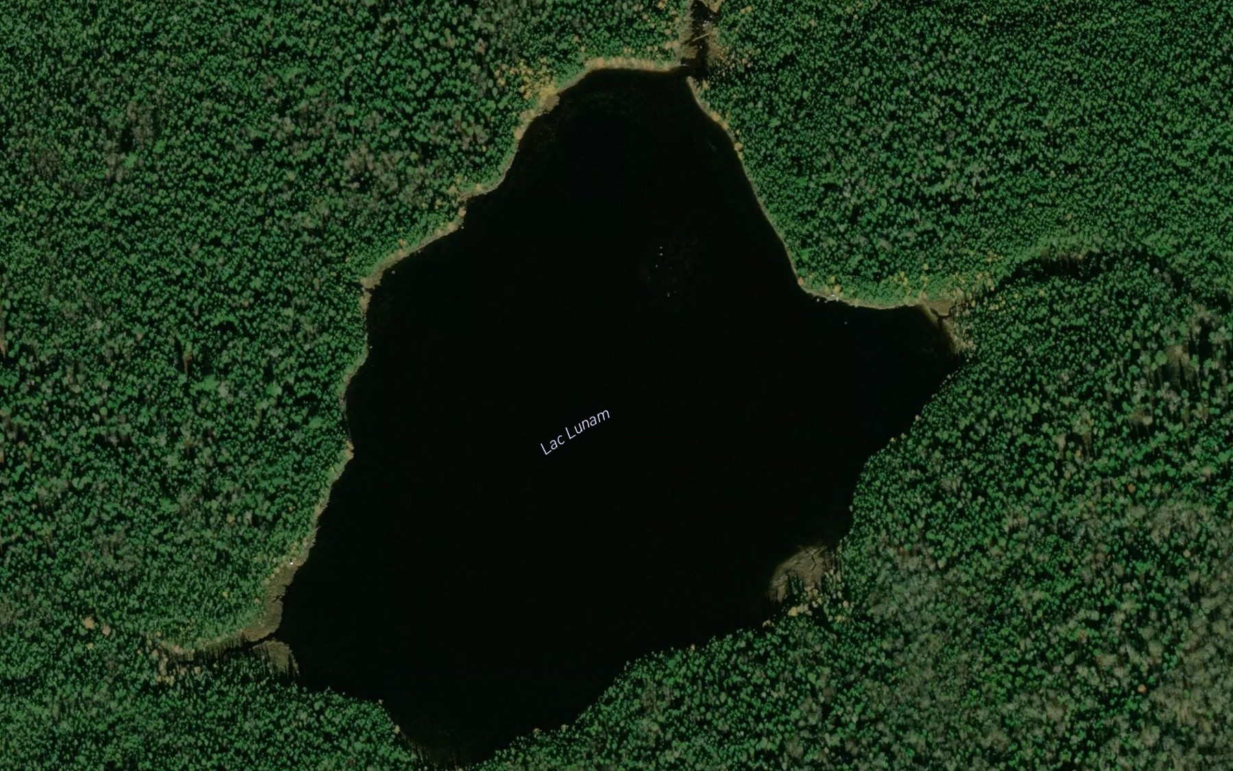 Satellite map of the Lac Lunam