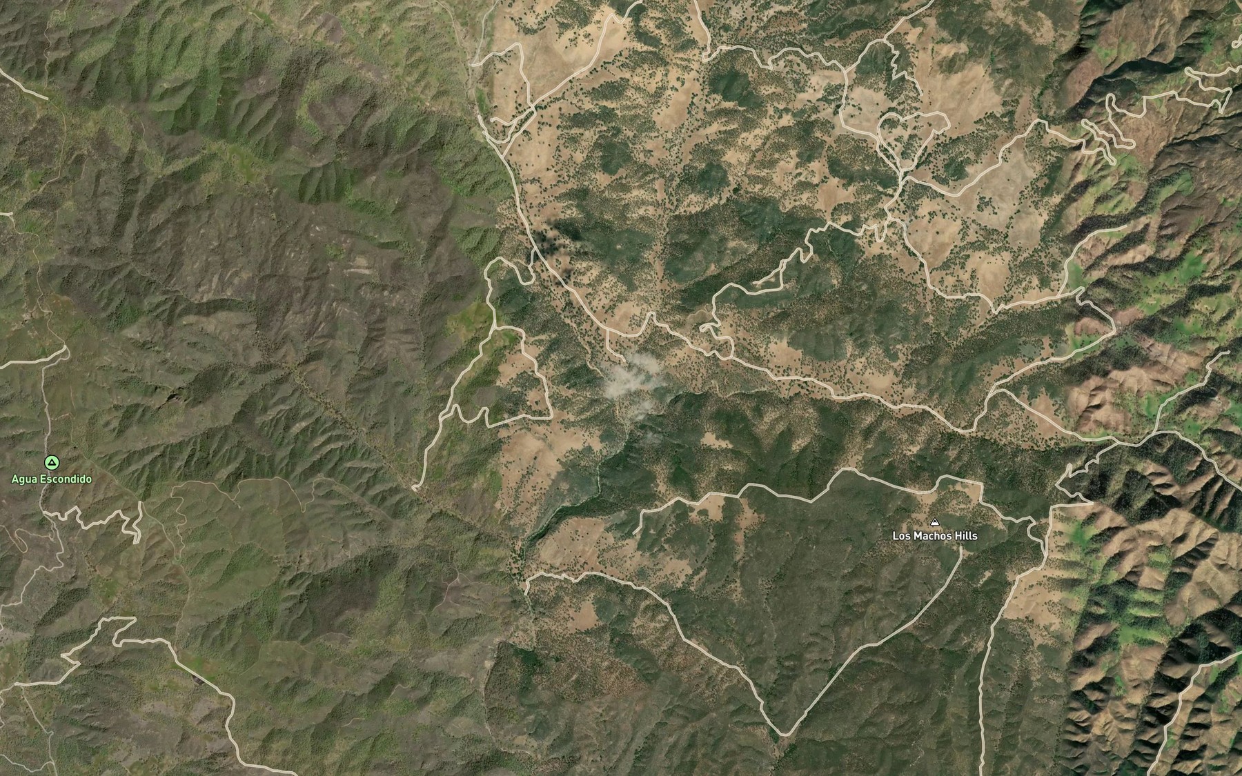 Satellite map of the Sheep Creek