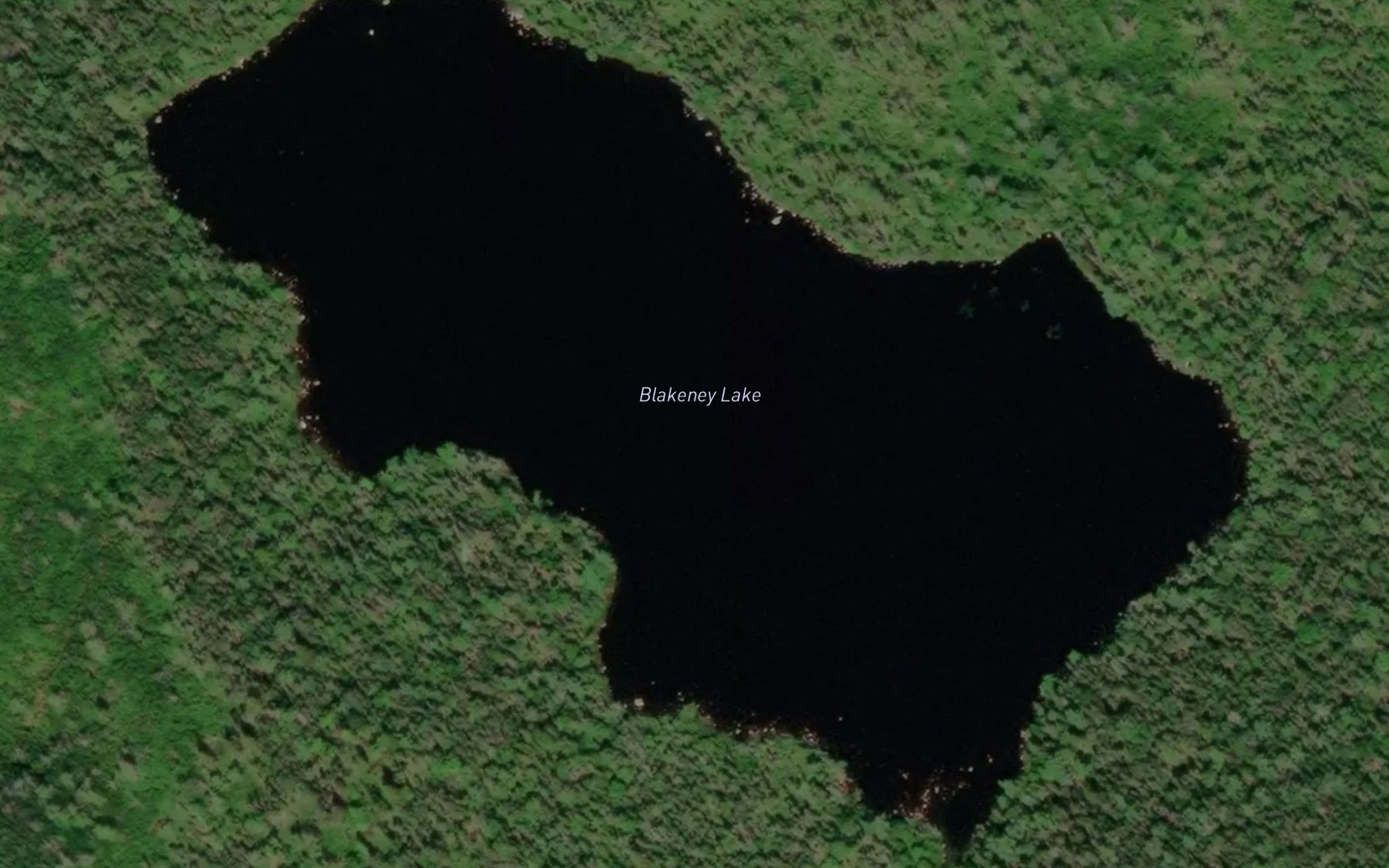 Satellite map of the Blakeney Lake