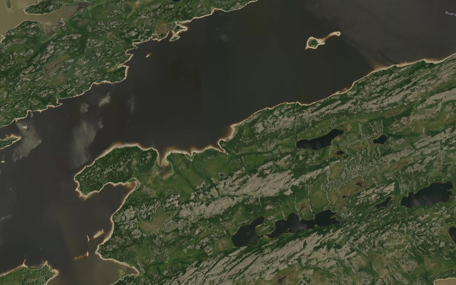 Satellite map of the Lac Awapakamich