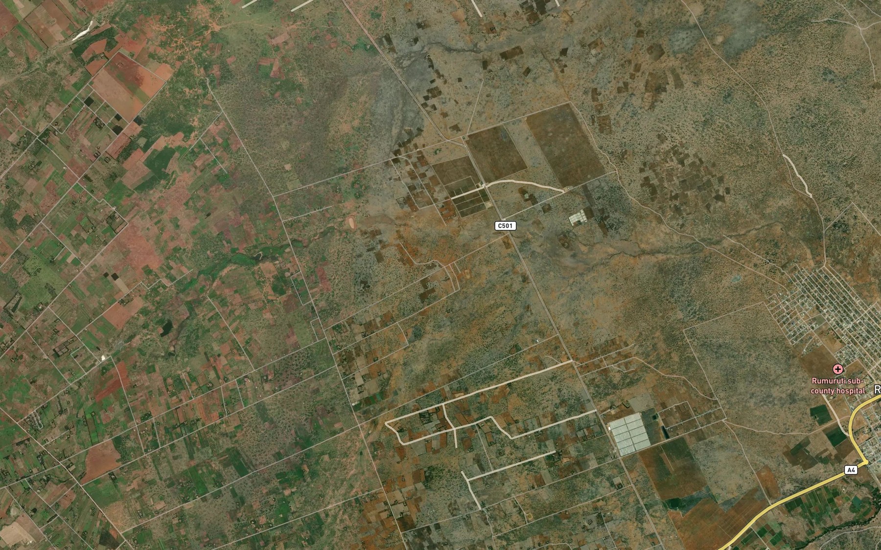 Satellite map of the Njangiri