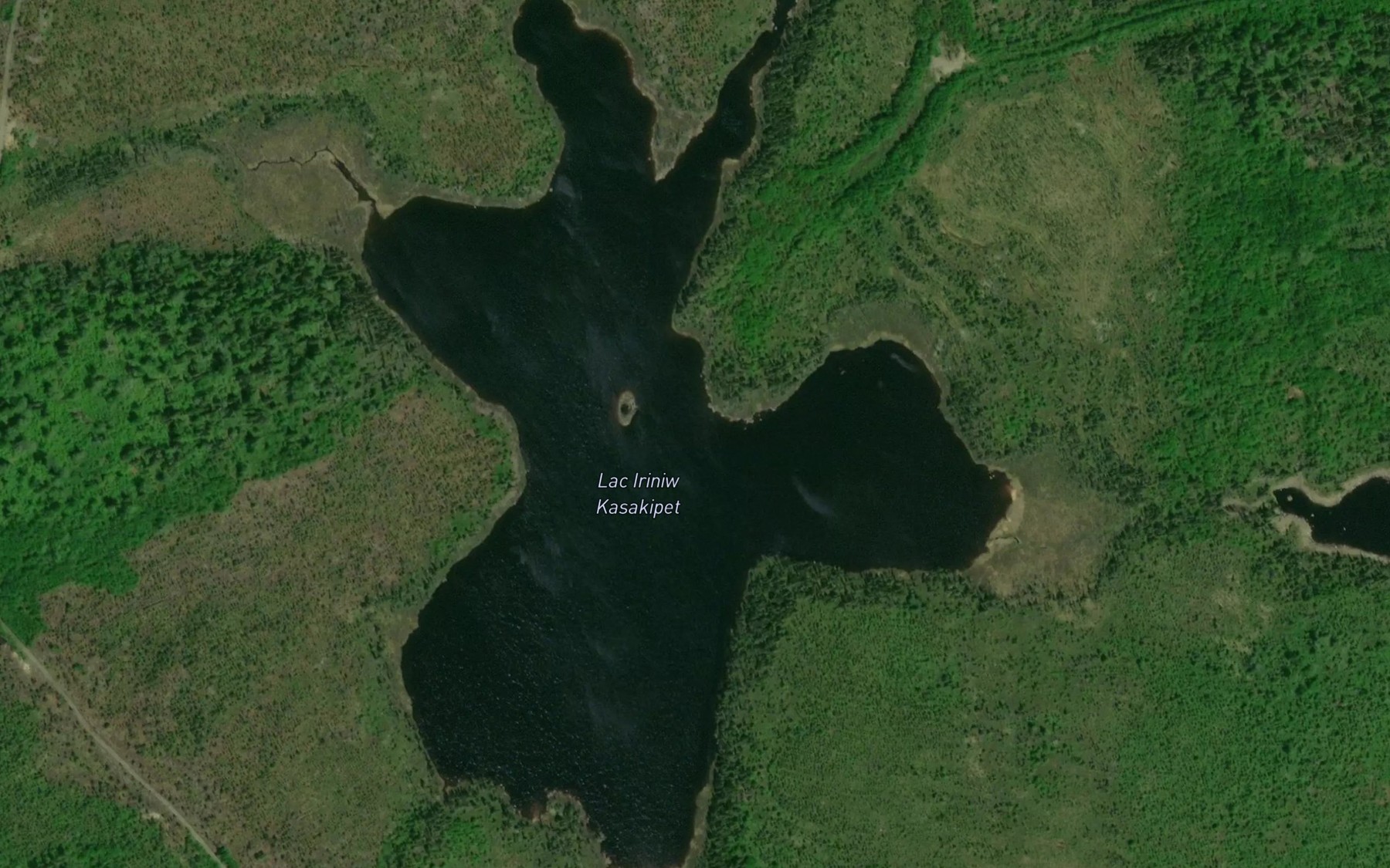 Satellite map of the Lac Iriniw Kasakipet