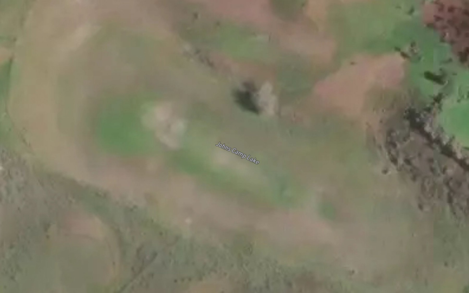 Satellite map of the Johns Camp Lake