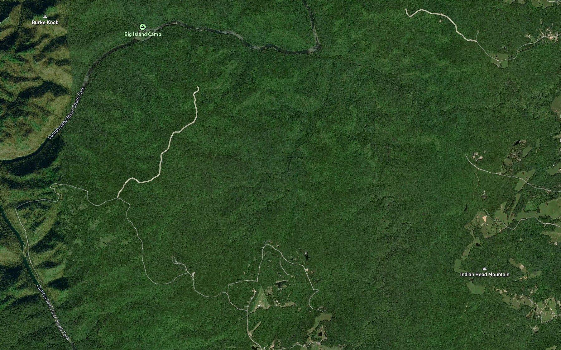 Satellite map of the Indian Rock Branch
