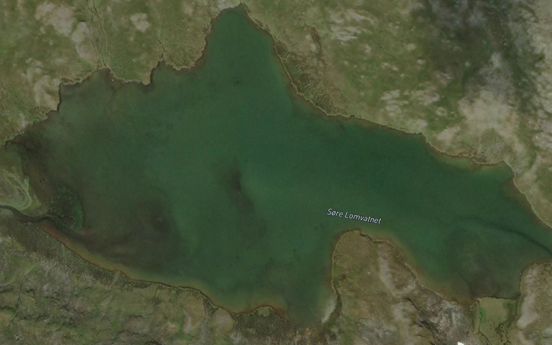 Satellite map of the Sore Lomvatnet