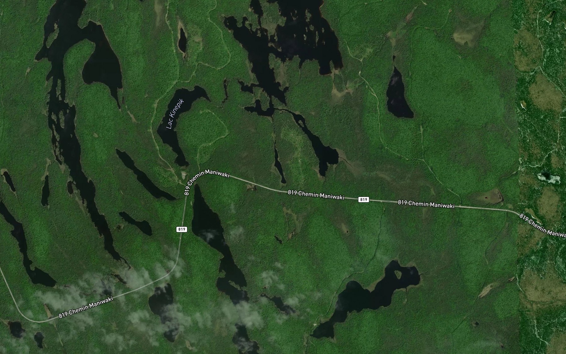 Satellite map of the Lac de l'Ecrevisse