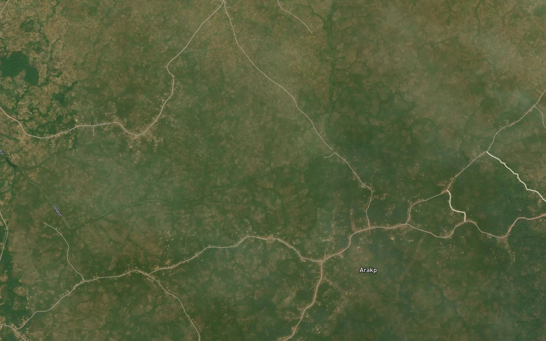 Satellite map of the River Oparaga