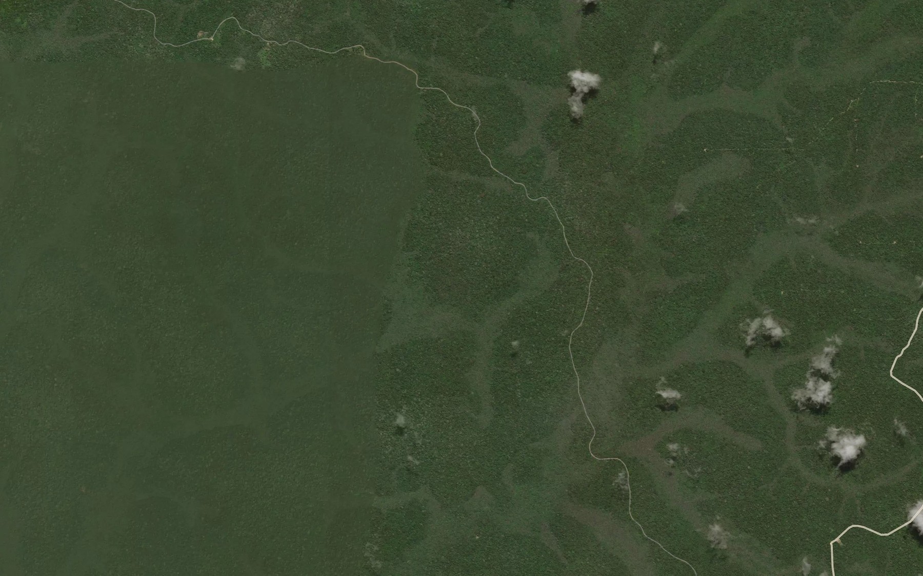 Satellite map of the Bidou