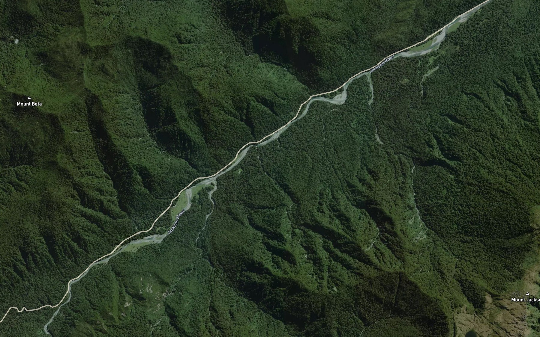 Satellite map of the John Creek