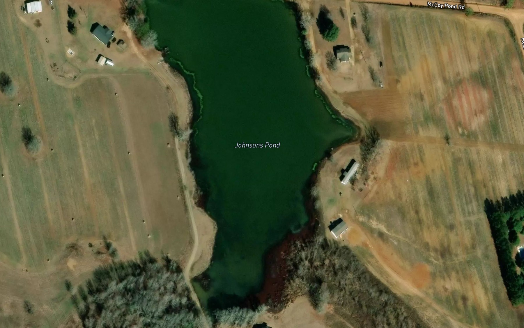 Satellite map of the Johnsons Pond