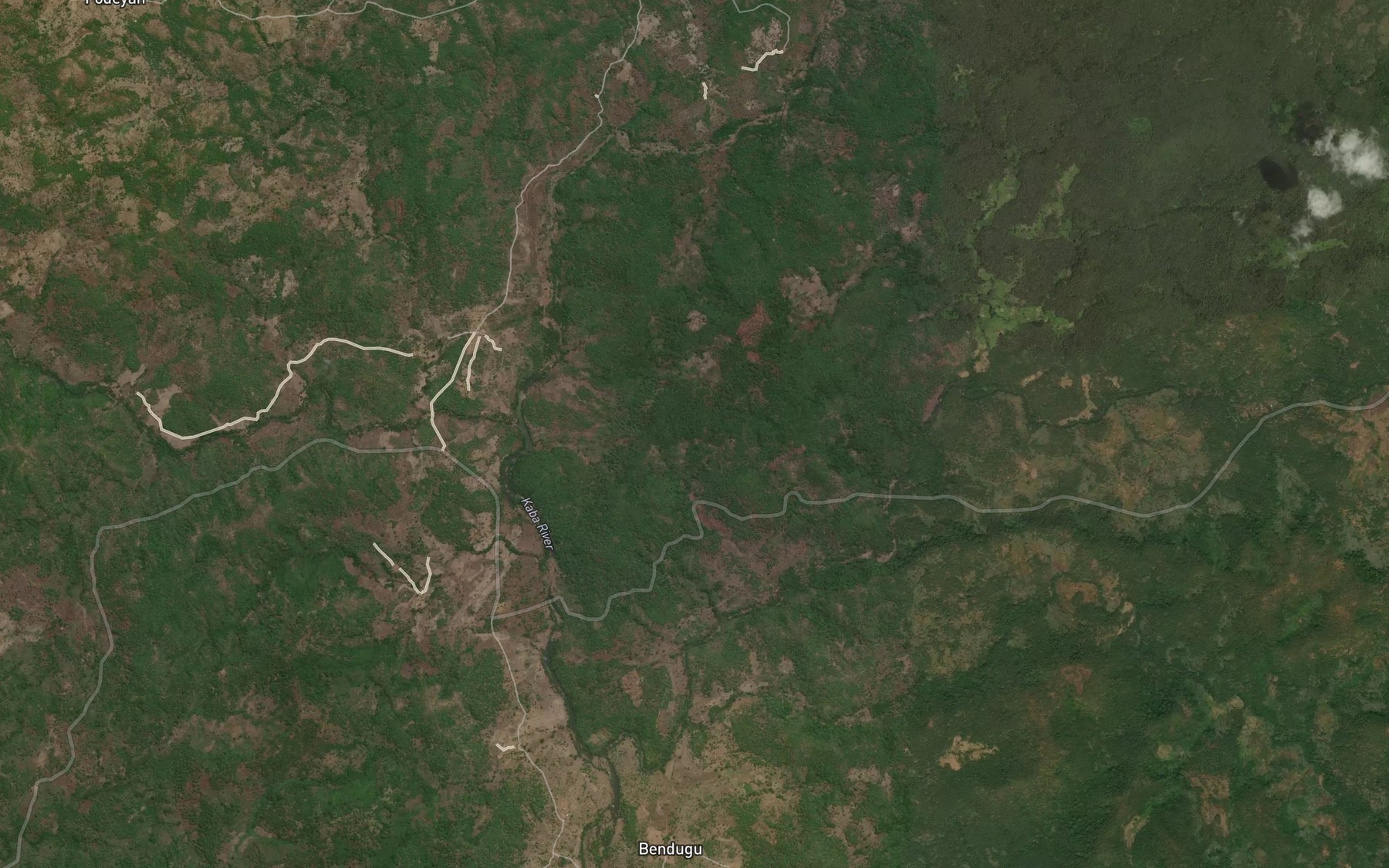 Satellite map of the Kouian