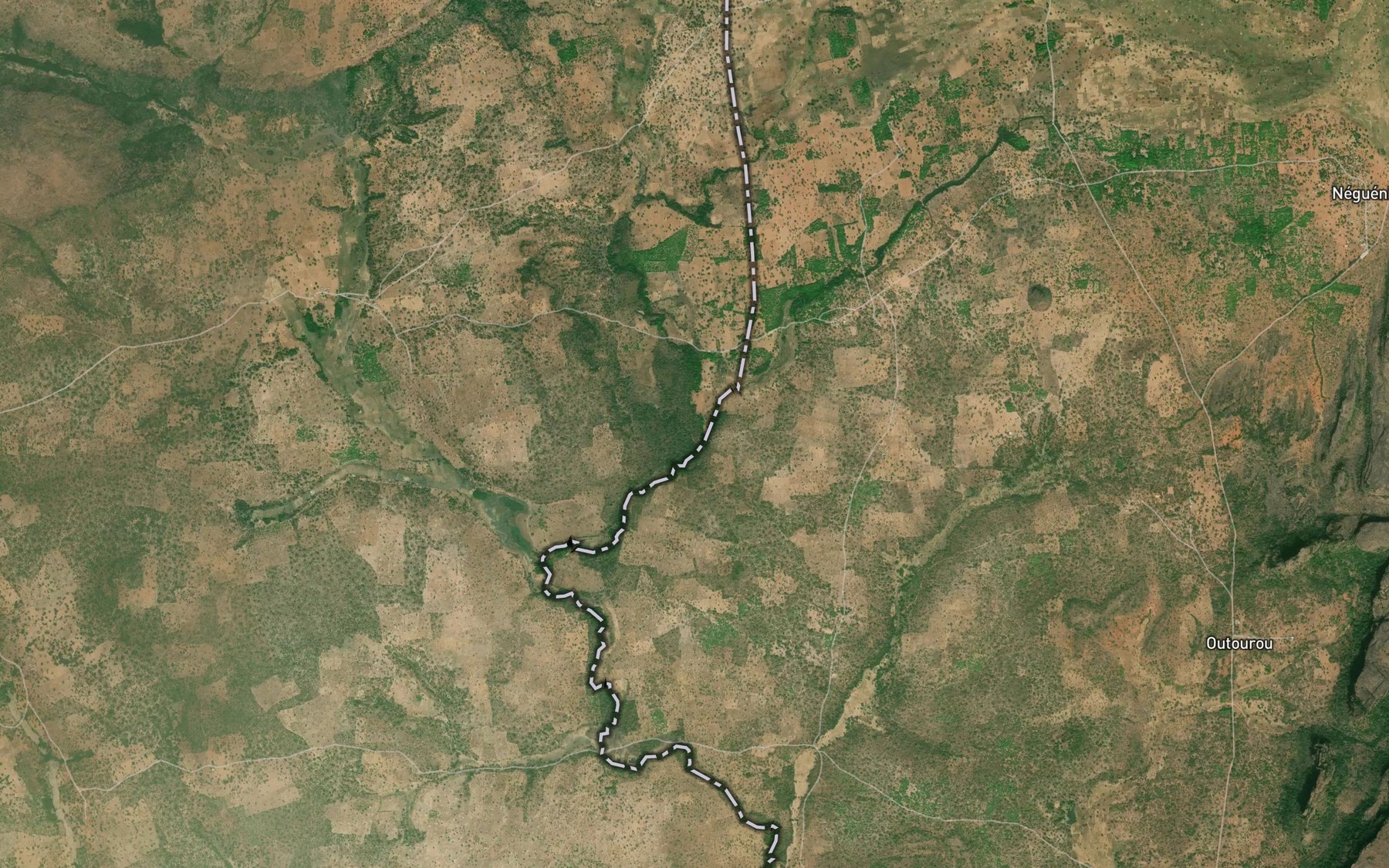 Satellite map of the Farabolo