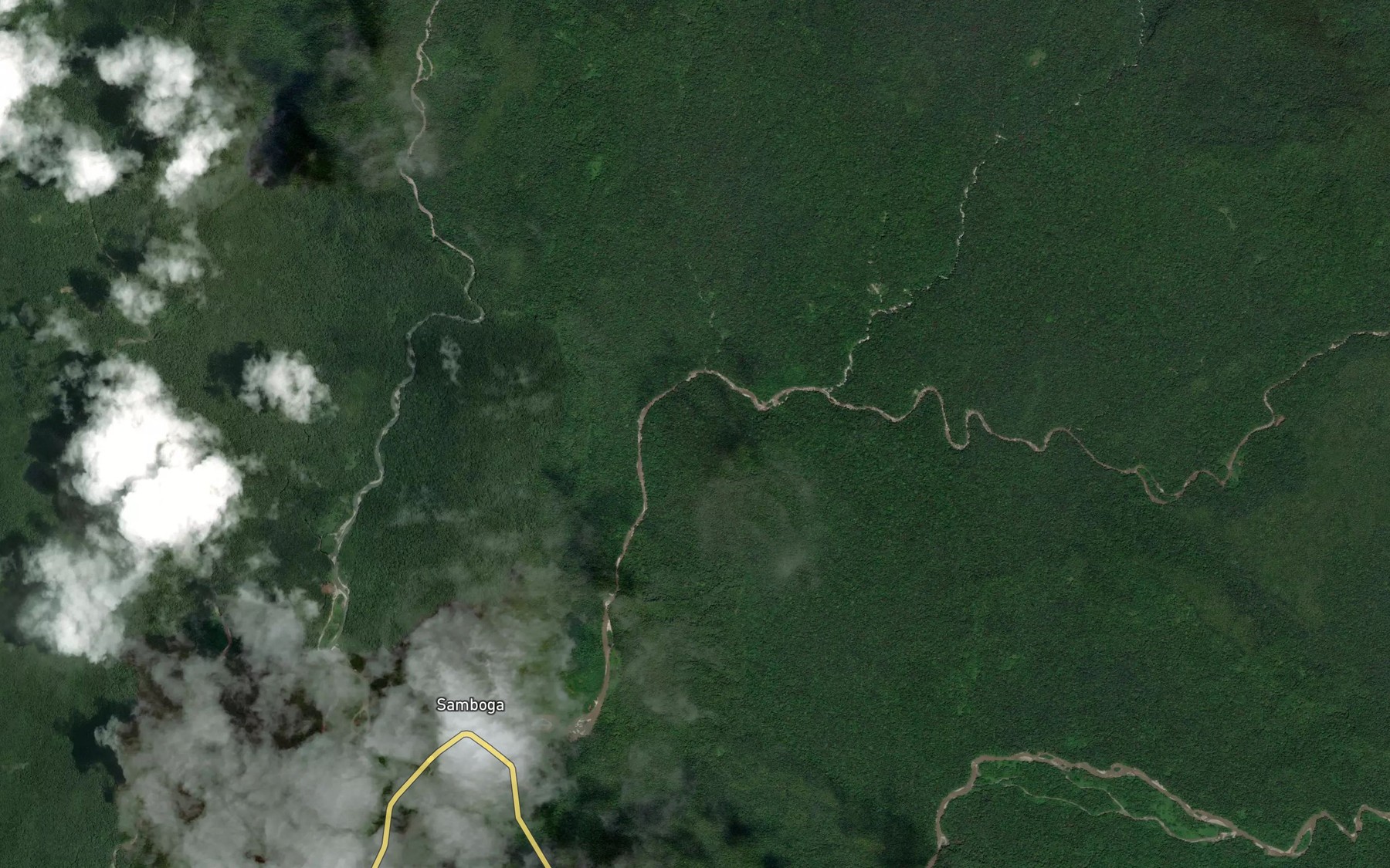 Satellite map of the Brug River