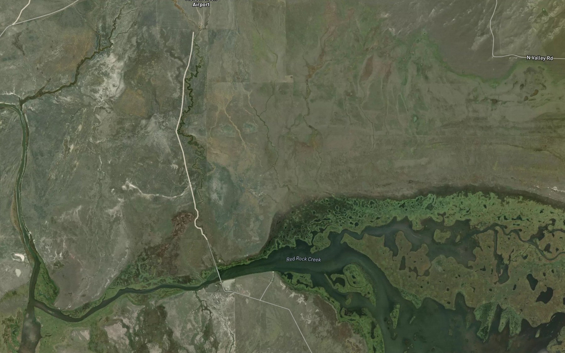 Satellite map of the Murphy Creek