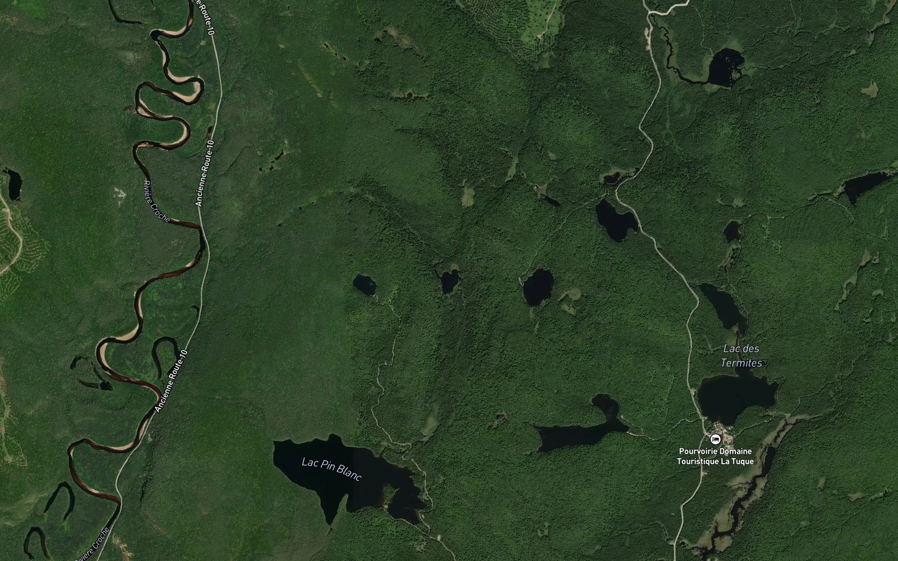 Satellite map of the Petit lac Frise