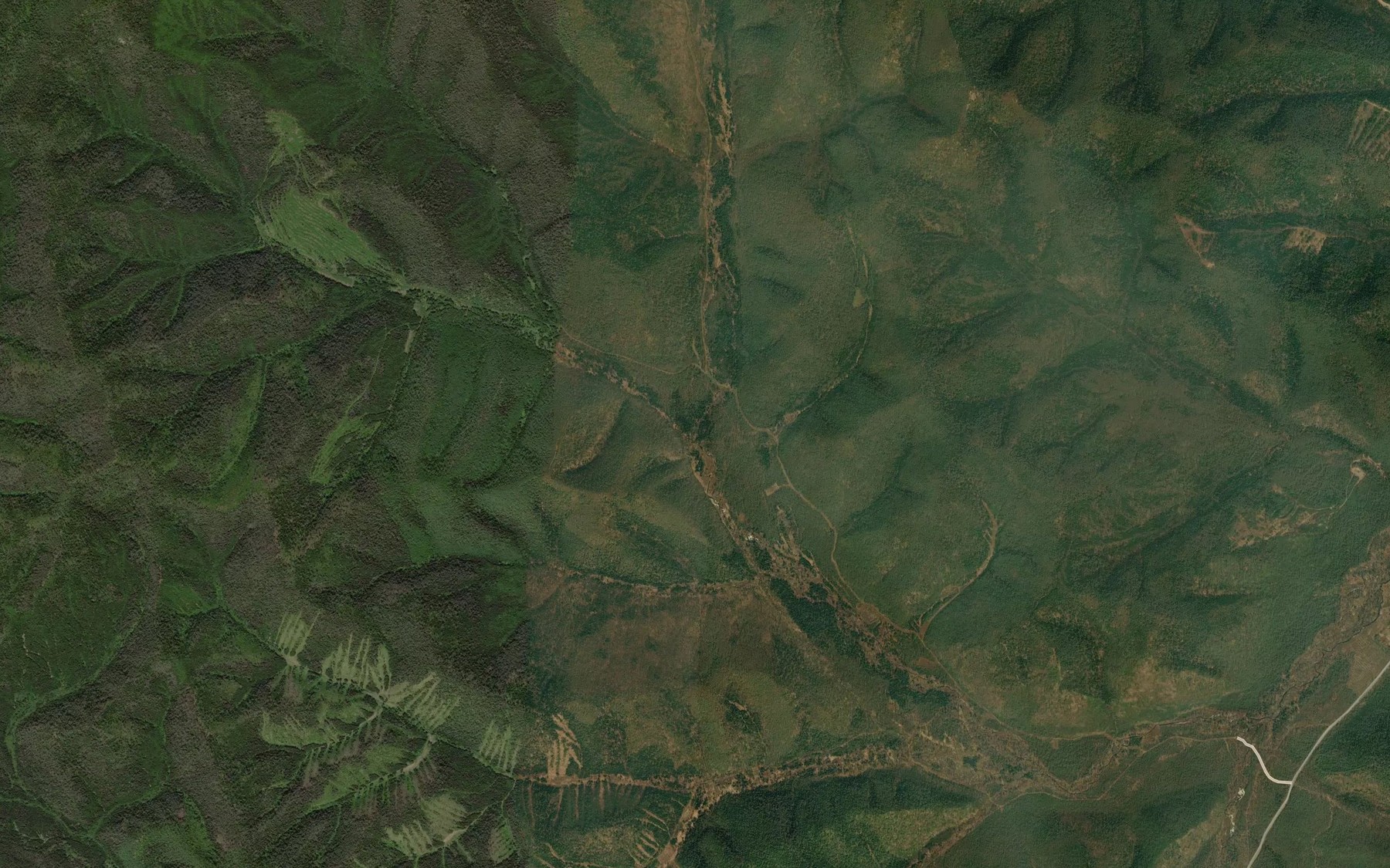 Satellite map of the Brusnichnyy