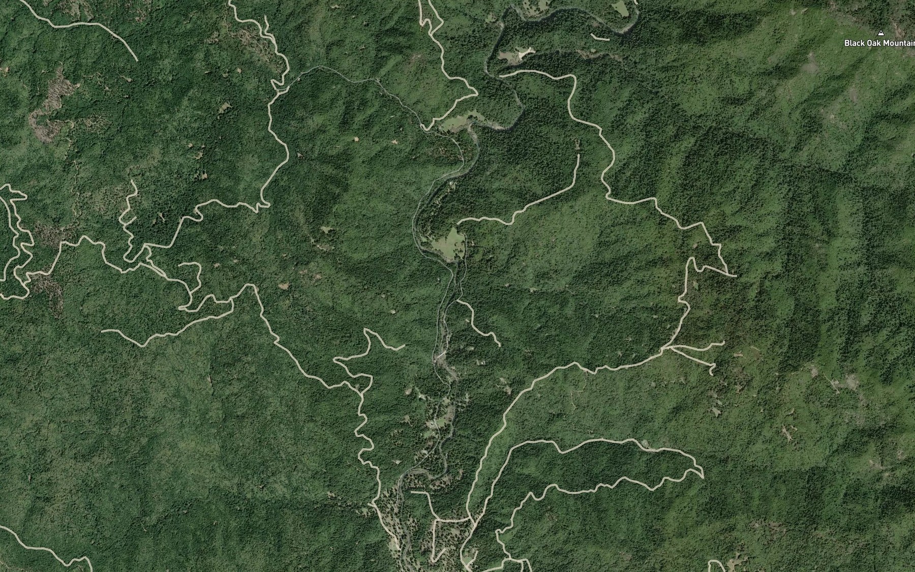 Satellite map of the Deer Creek