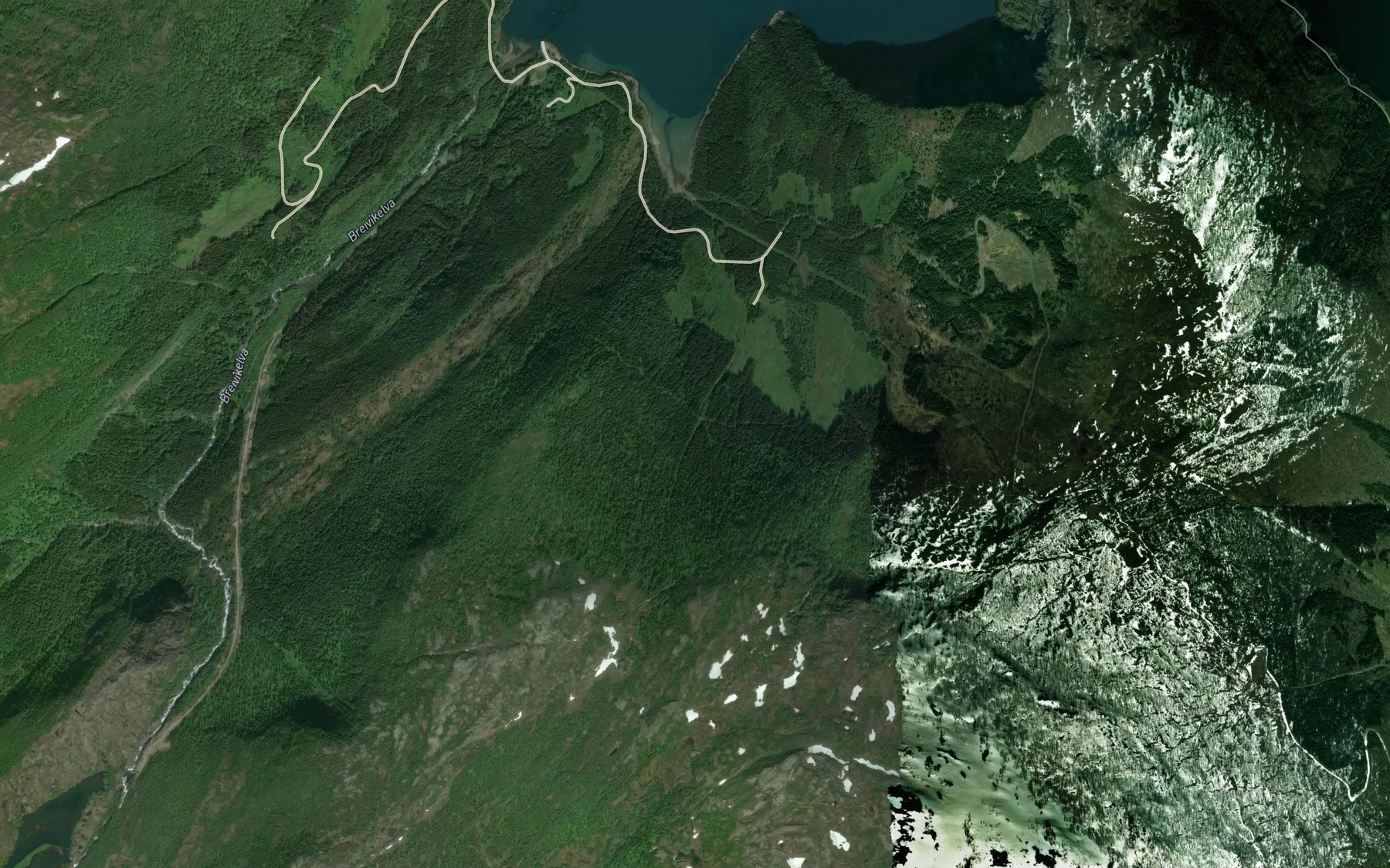 Satellite map of the Saufetaga