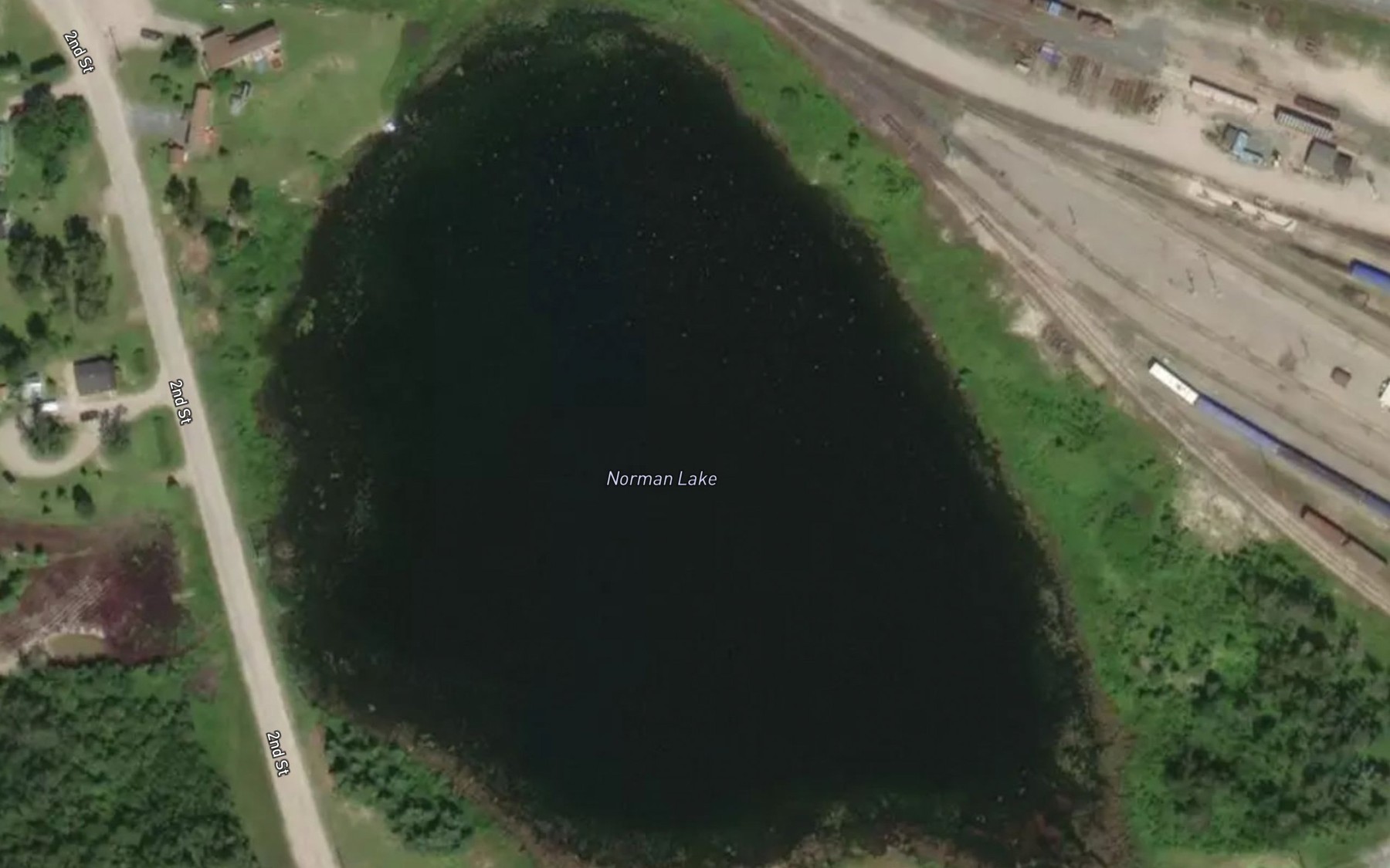 Satellite map of the Norman Lake