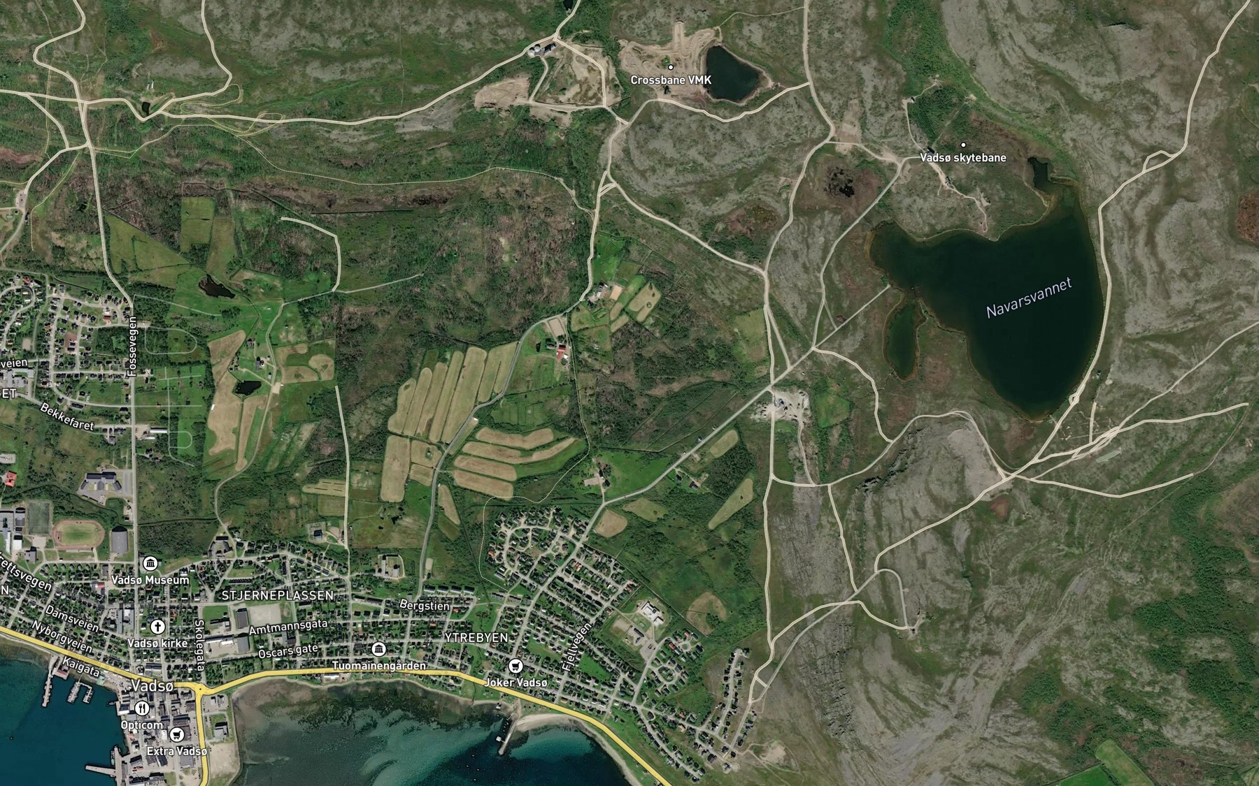 Satellite map of the Naversiket