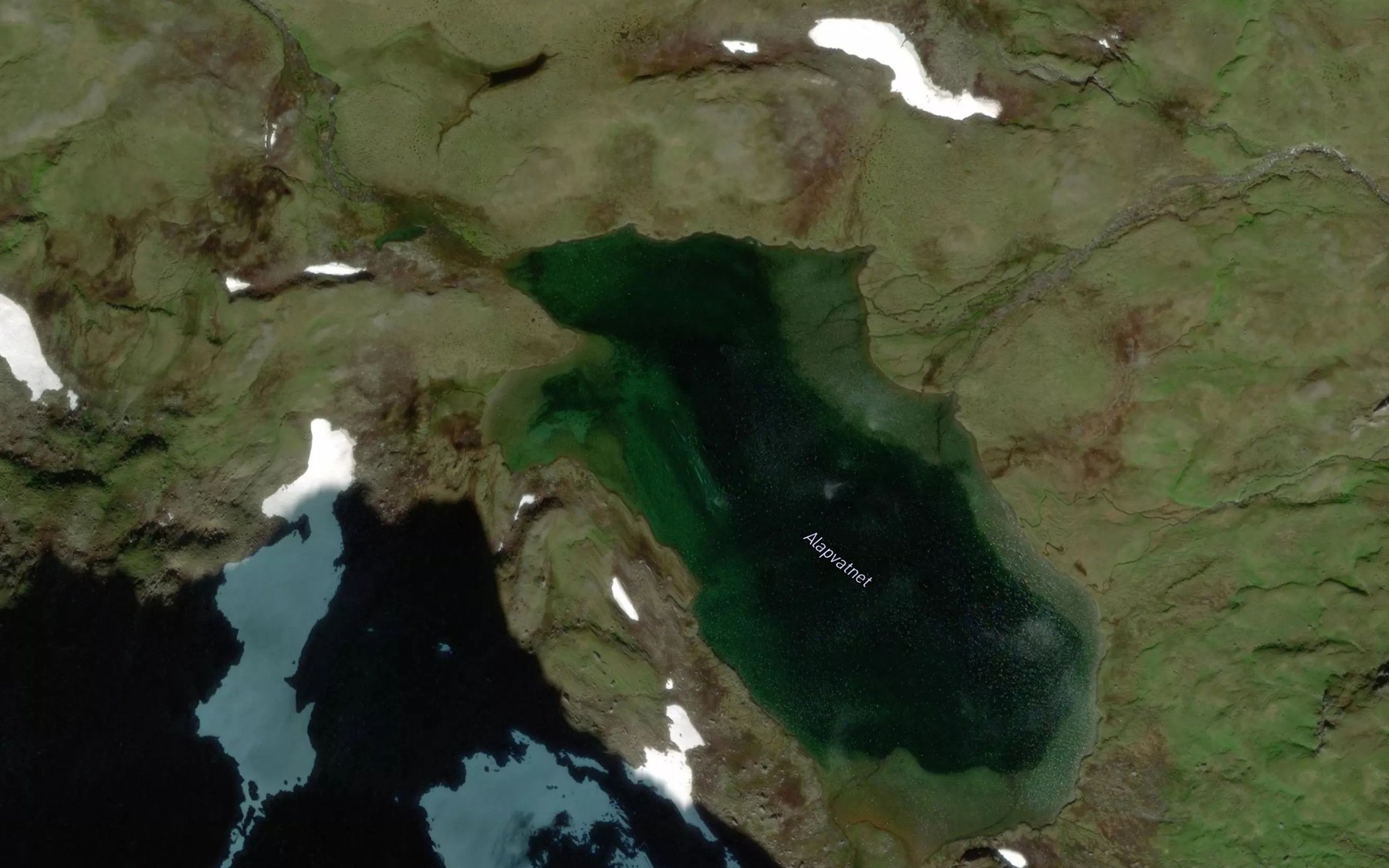 Satellite map of the Alappvatnet