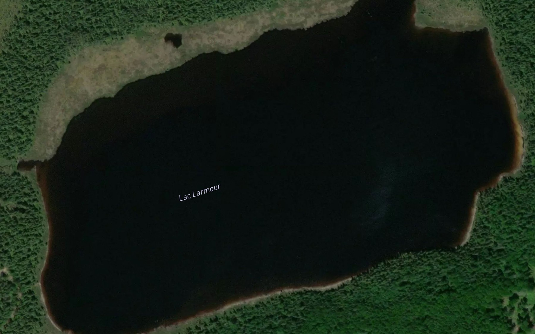 Satellite map of the Lac Larmour