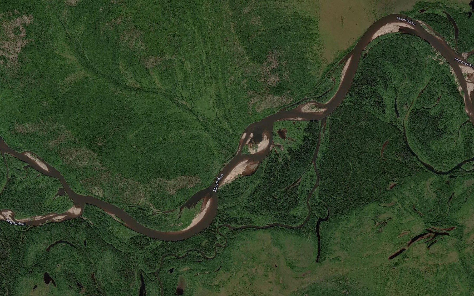 Satellite map of the Kanavalakh