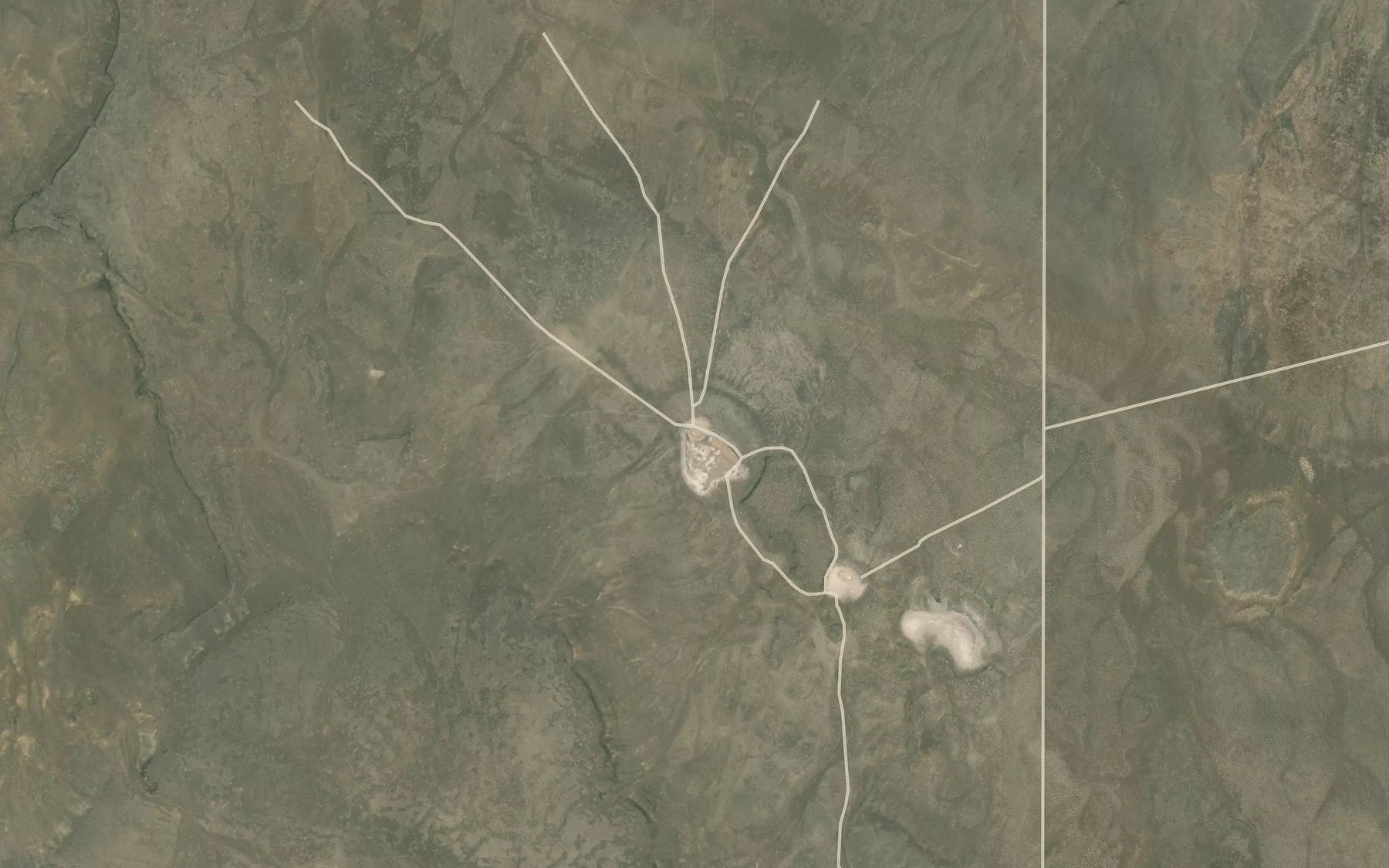 Satellite map of the Three Lakes Waterhole
