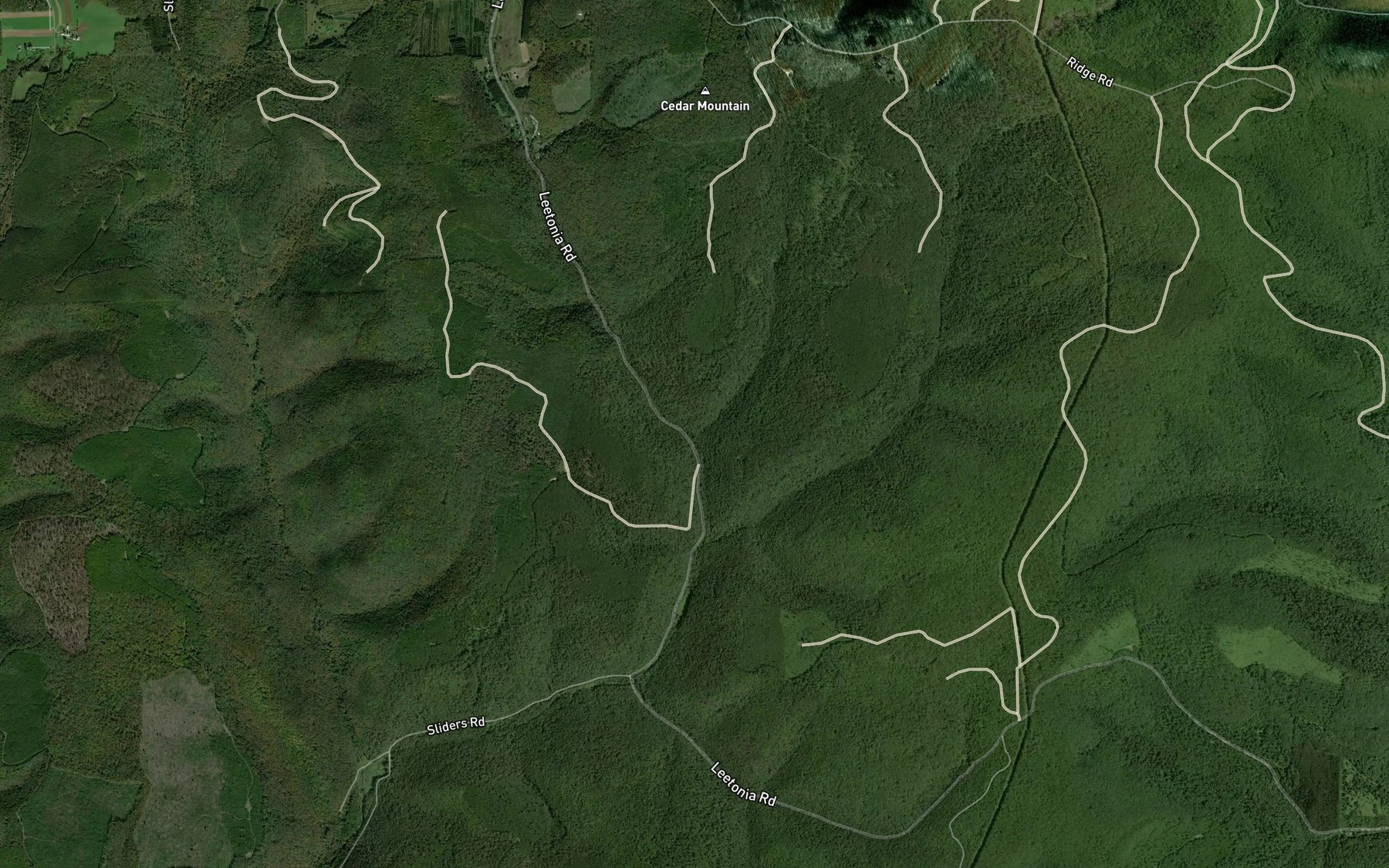 Satellite map of the Big Spring Brook