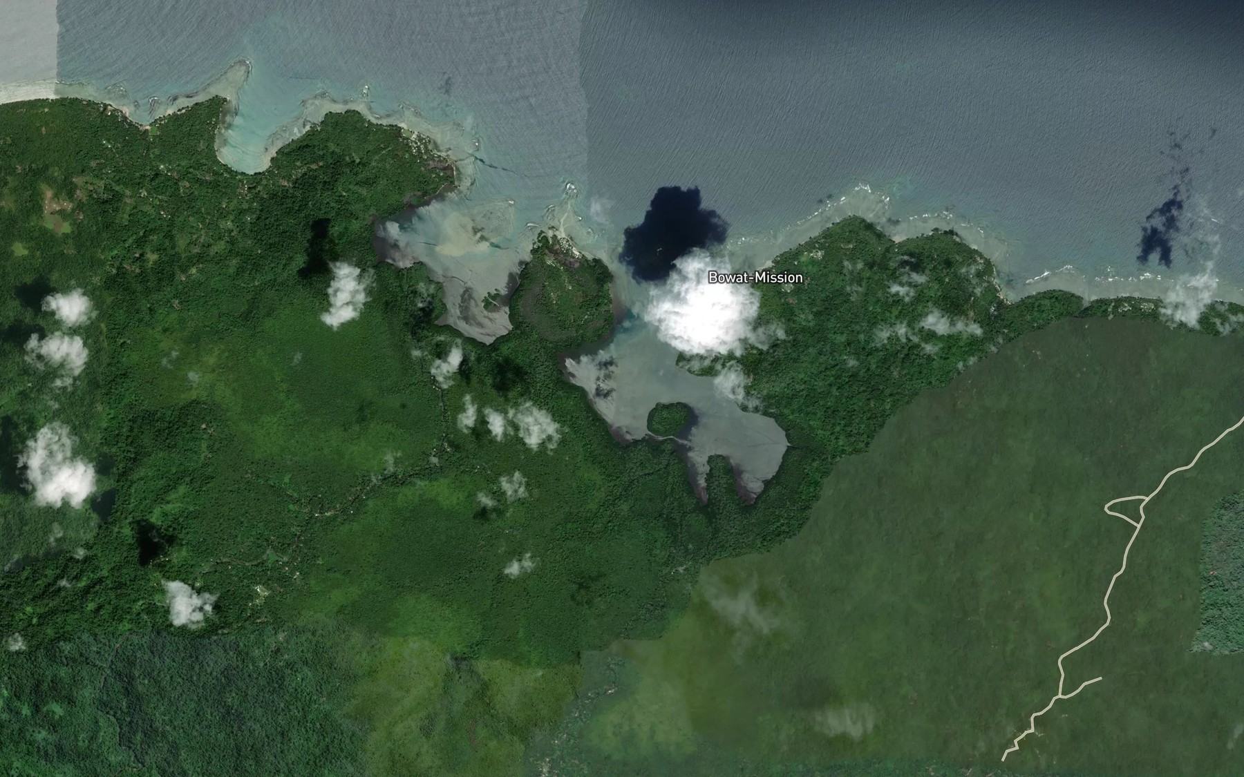 Satellite map of the Bowat Bay