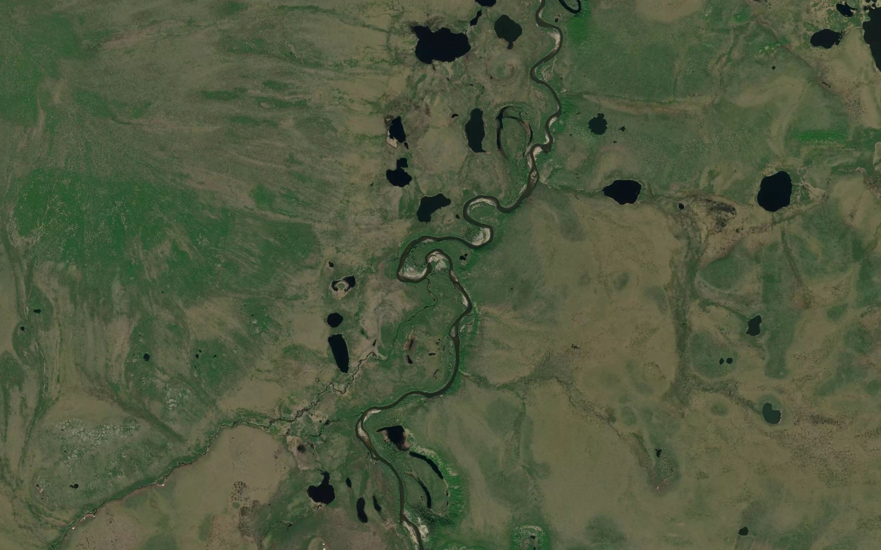 Satellite map of the Lomen Creek