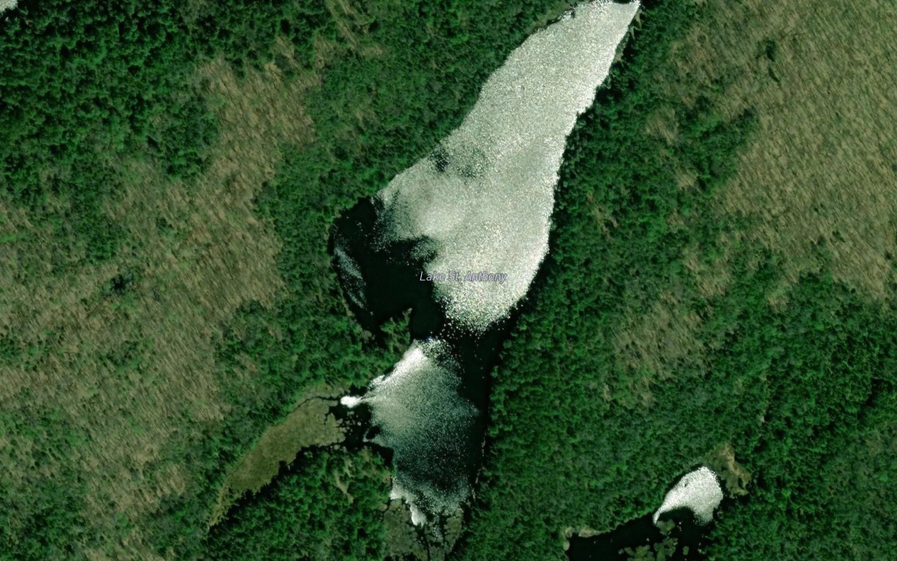 Satellite map of the Lake St. Anthony