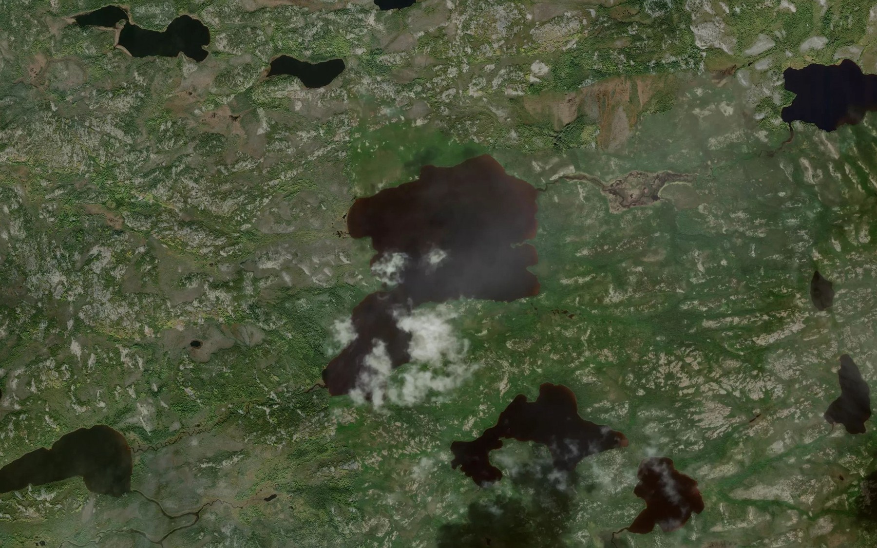 Satellite map of the Lac Kaschinatuwan