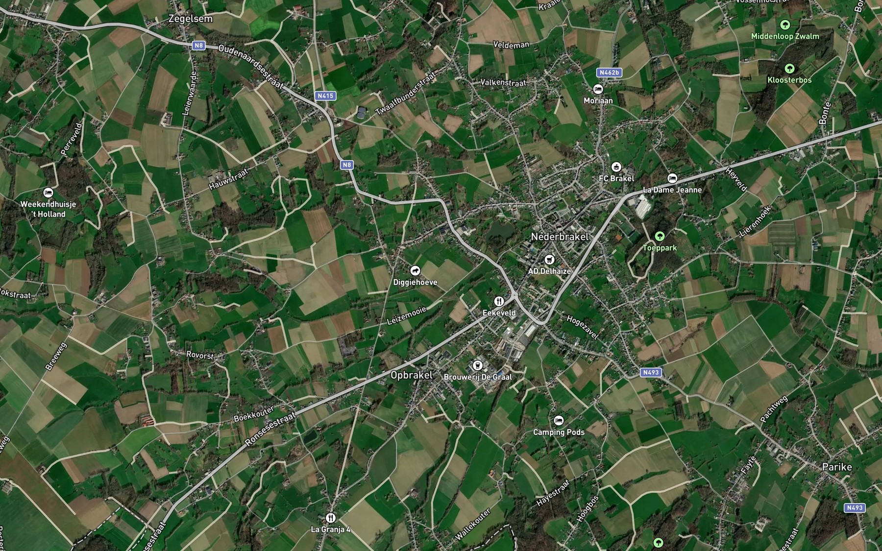 Satellite map of the Vaanbuikbeek