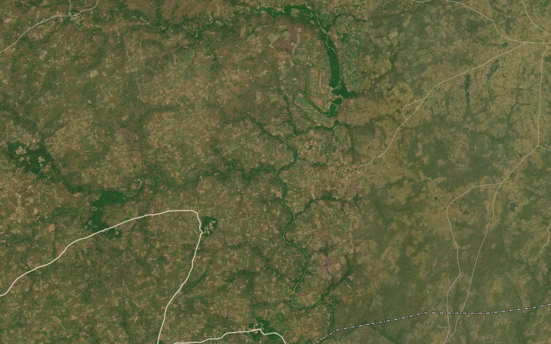 Satellite map of the River Gbadema
