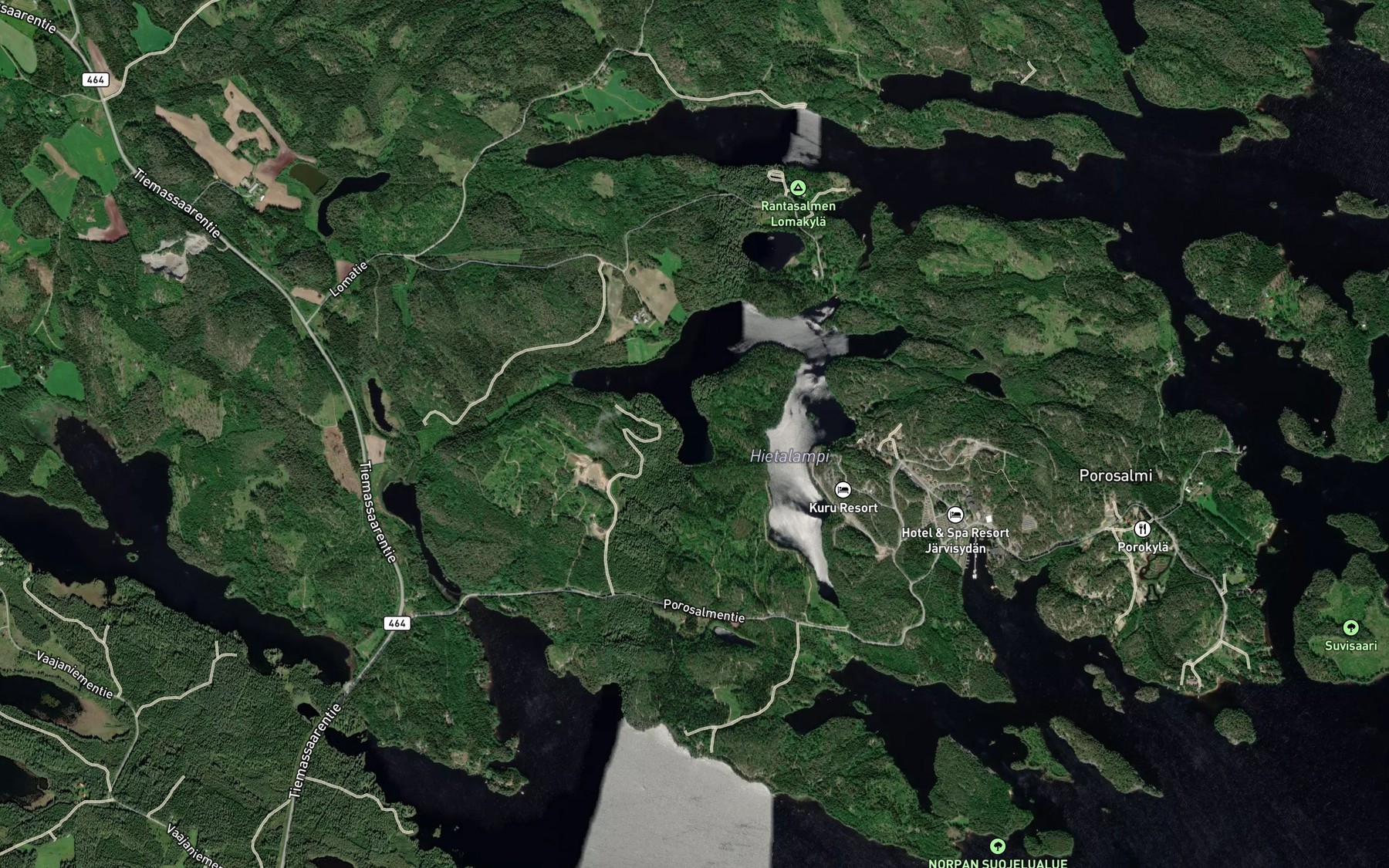 Satellite map of the Kuvaanlahti