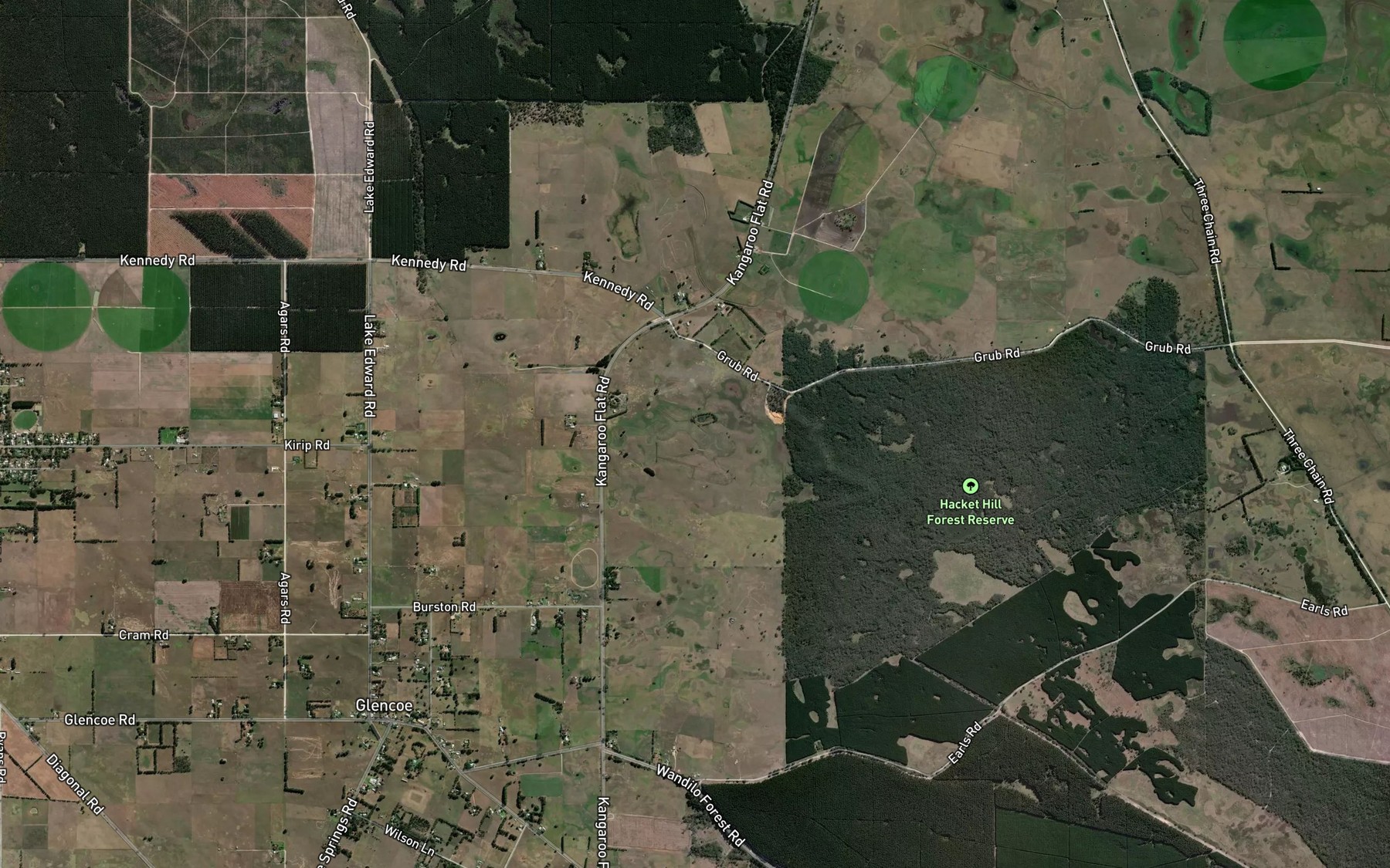 Satellite map of the White Hawk Lagoon