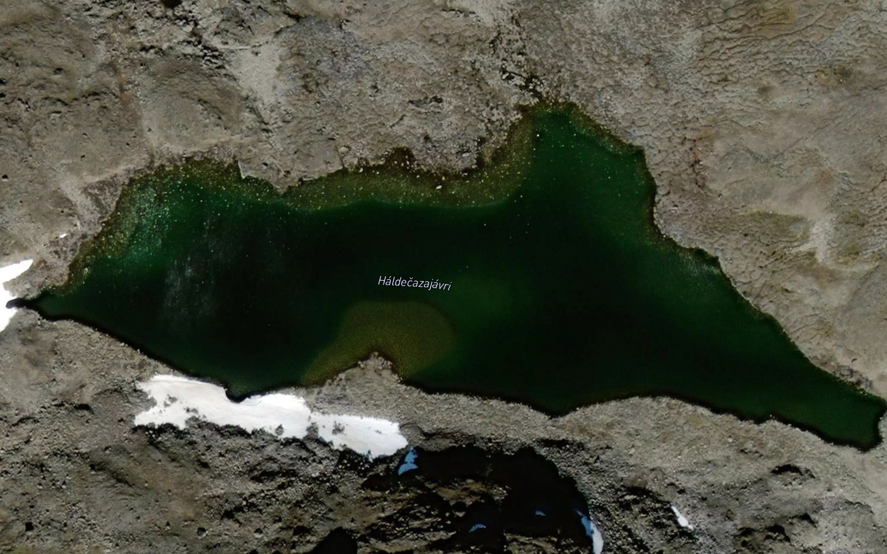 Satellite map of the Haldecazajavri
