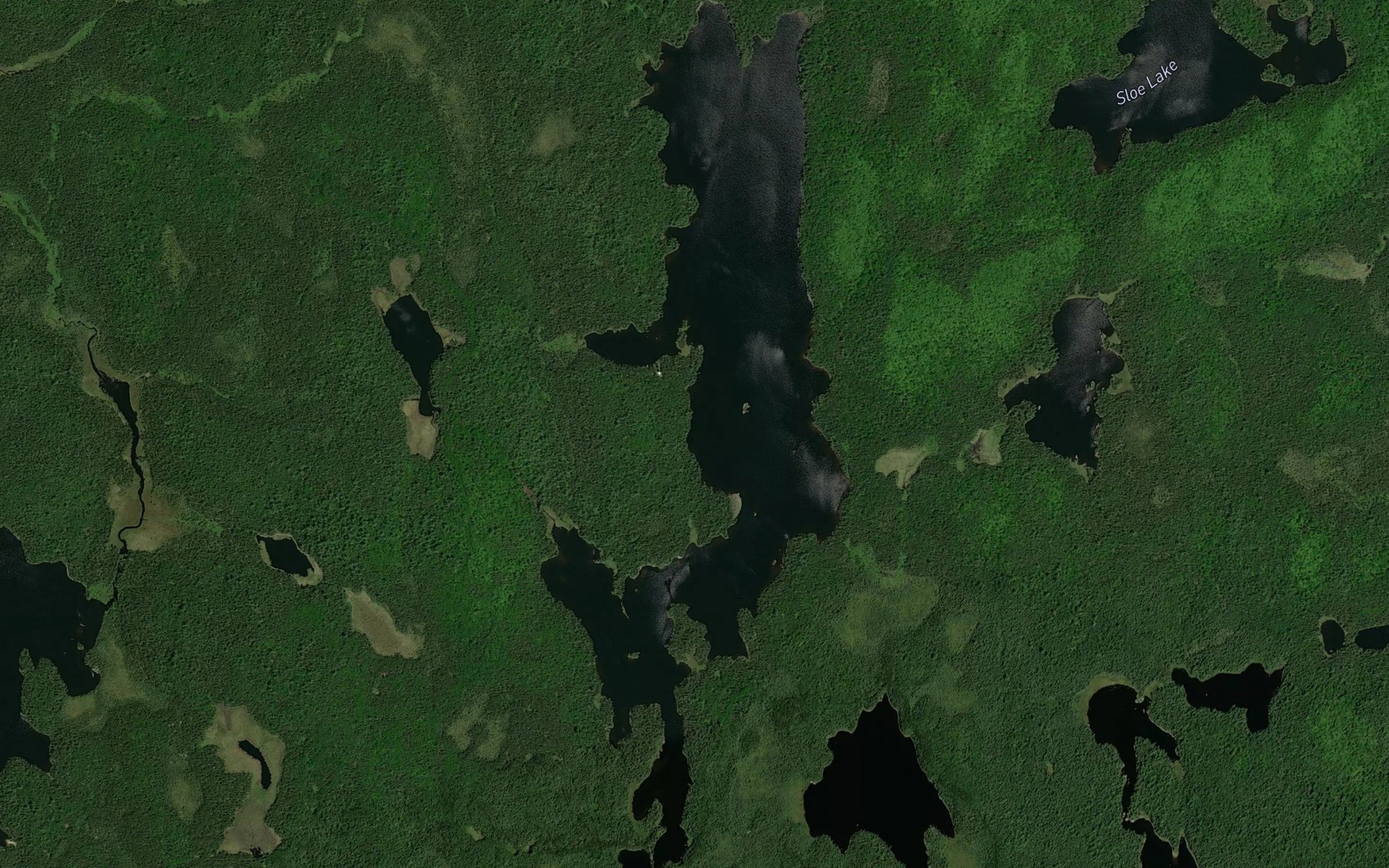 Satellite map of the Ayotte Lake
