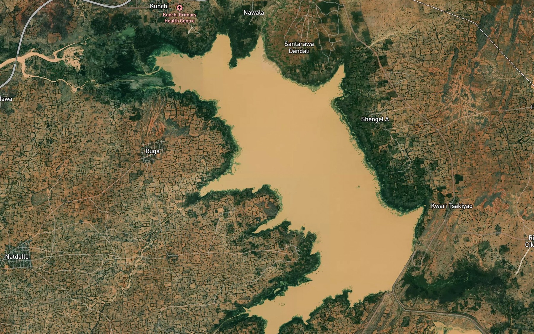 Satellite map of the River Salihawa