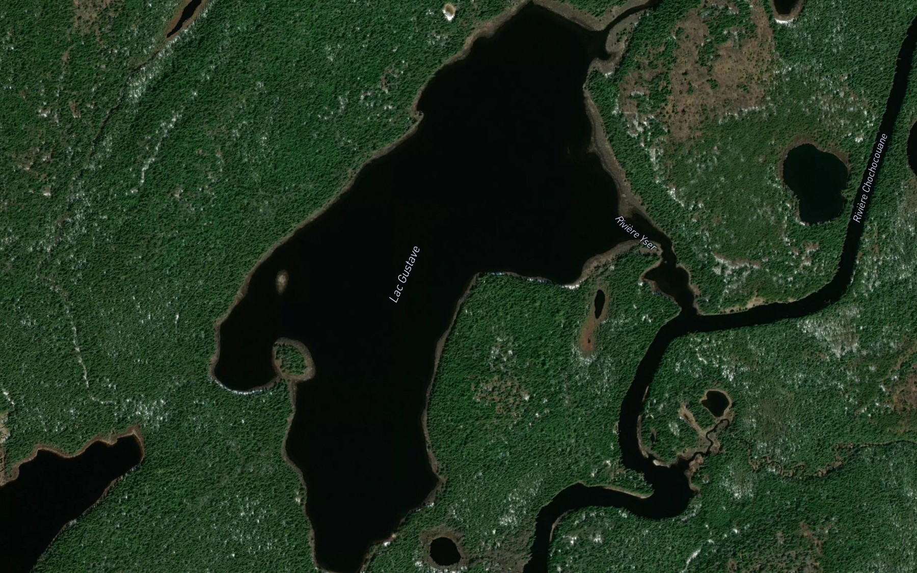Satellite map of the Lac Gustave