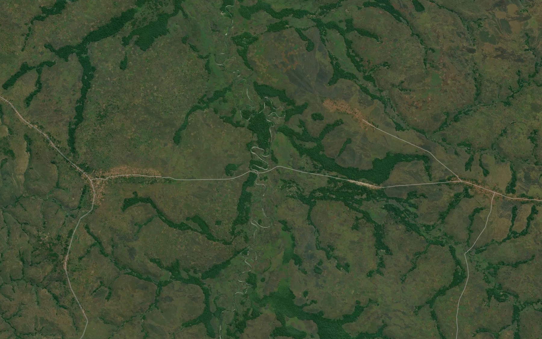 Satellite map of the Luambo