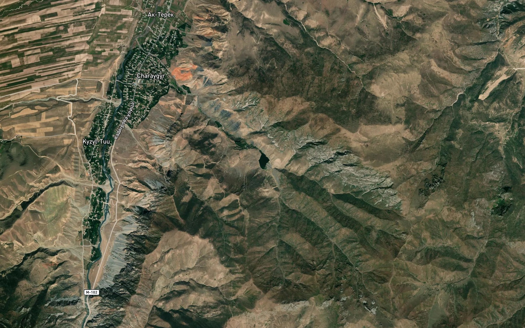 Satellite map of the Ozero Chaar-Aygyr