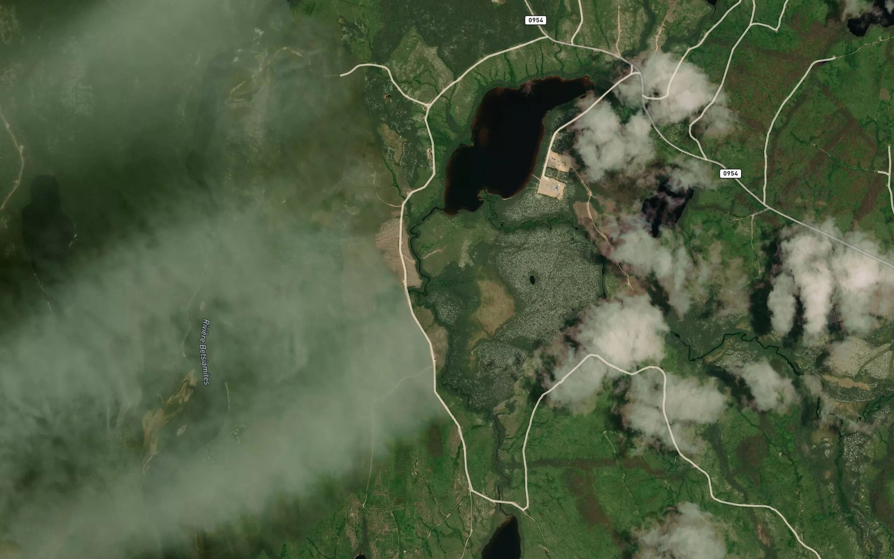 Satellite map of the Ruisseau Fleury