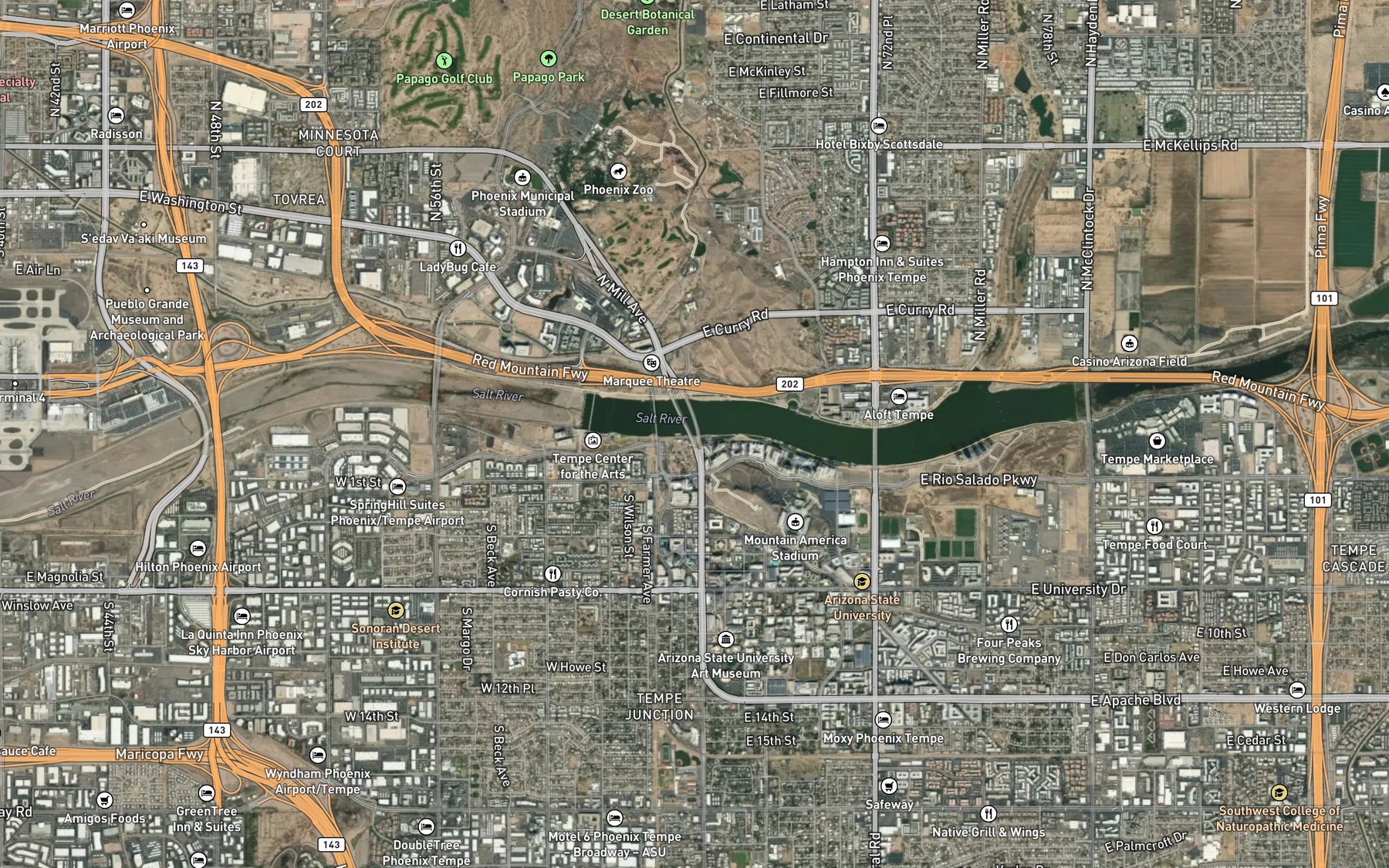 Satellite map of the Spot 2