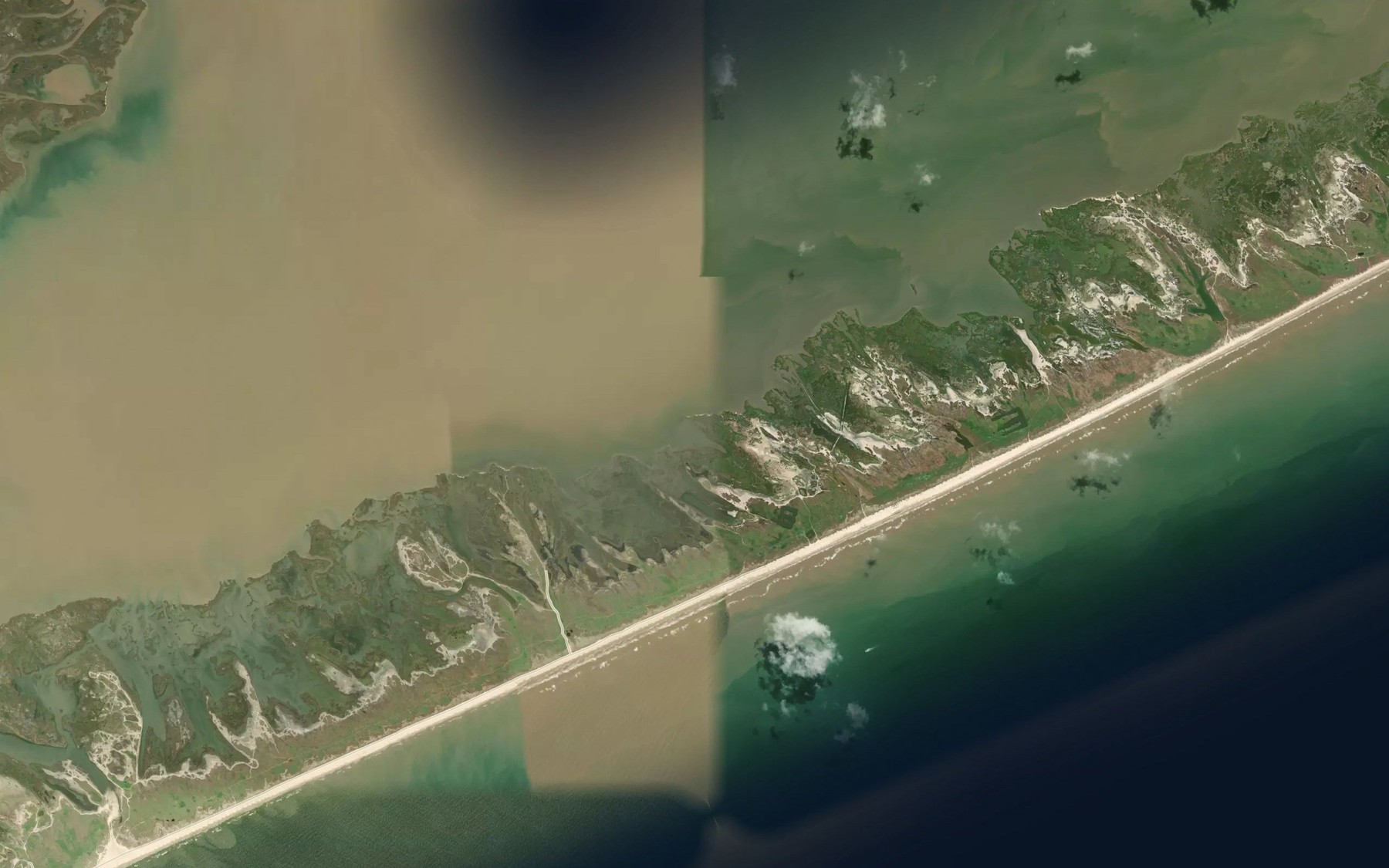 Satellite map of the Boiler Bayou