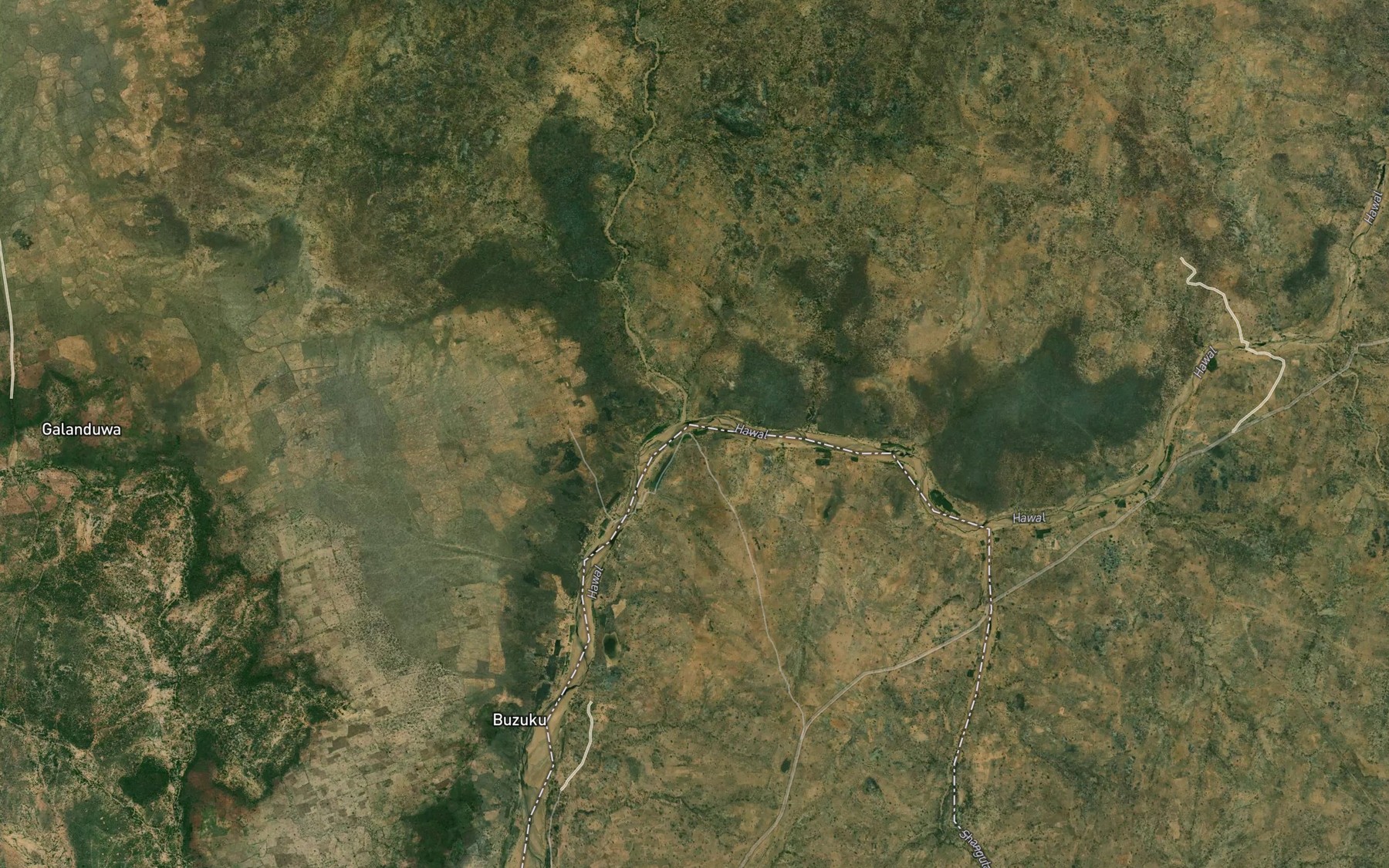Satellite map of the Kogin Shellangwa