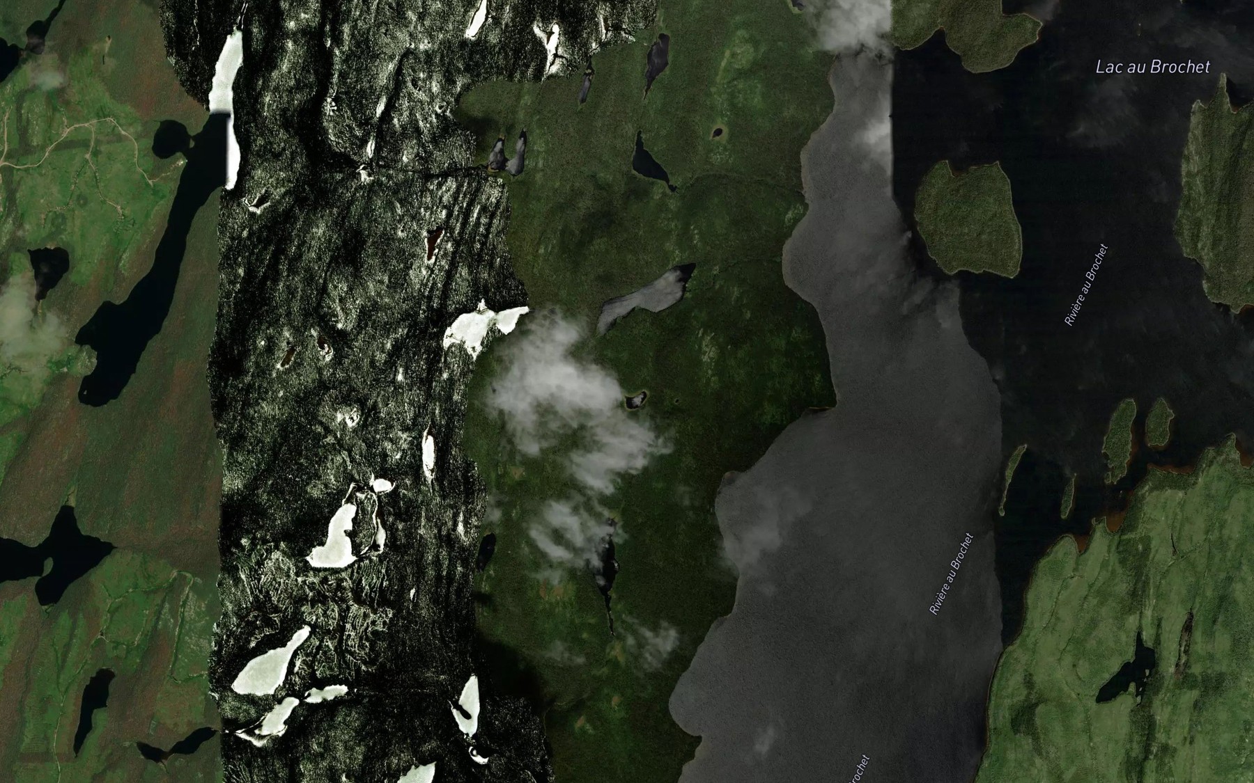 Satellite map of the Lac du Fil d'Or