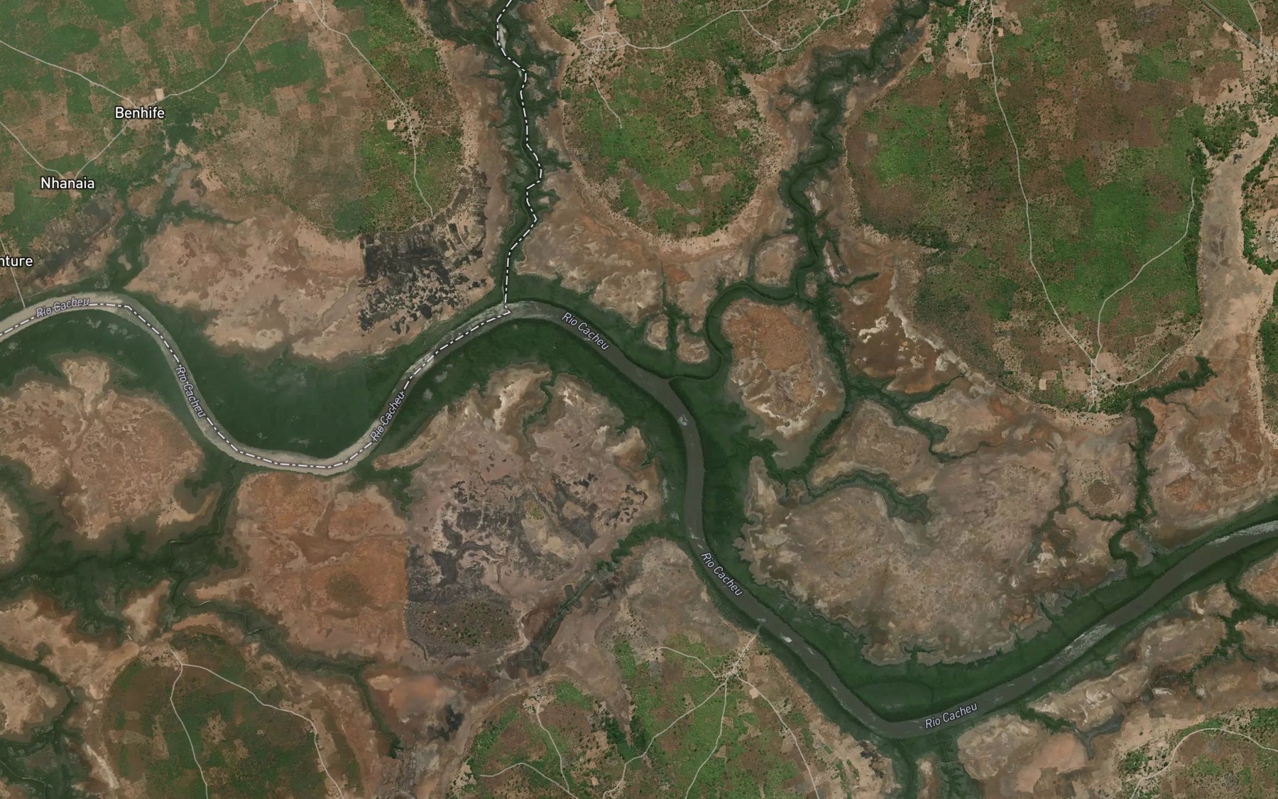 Satellite map of the Rio de Sambuia