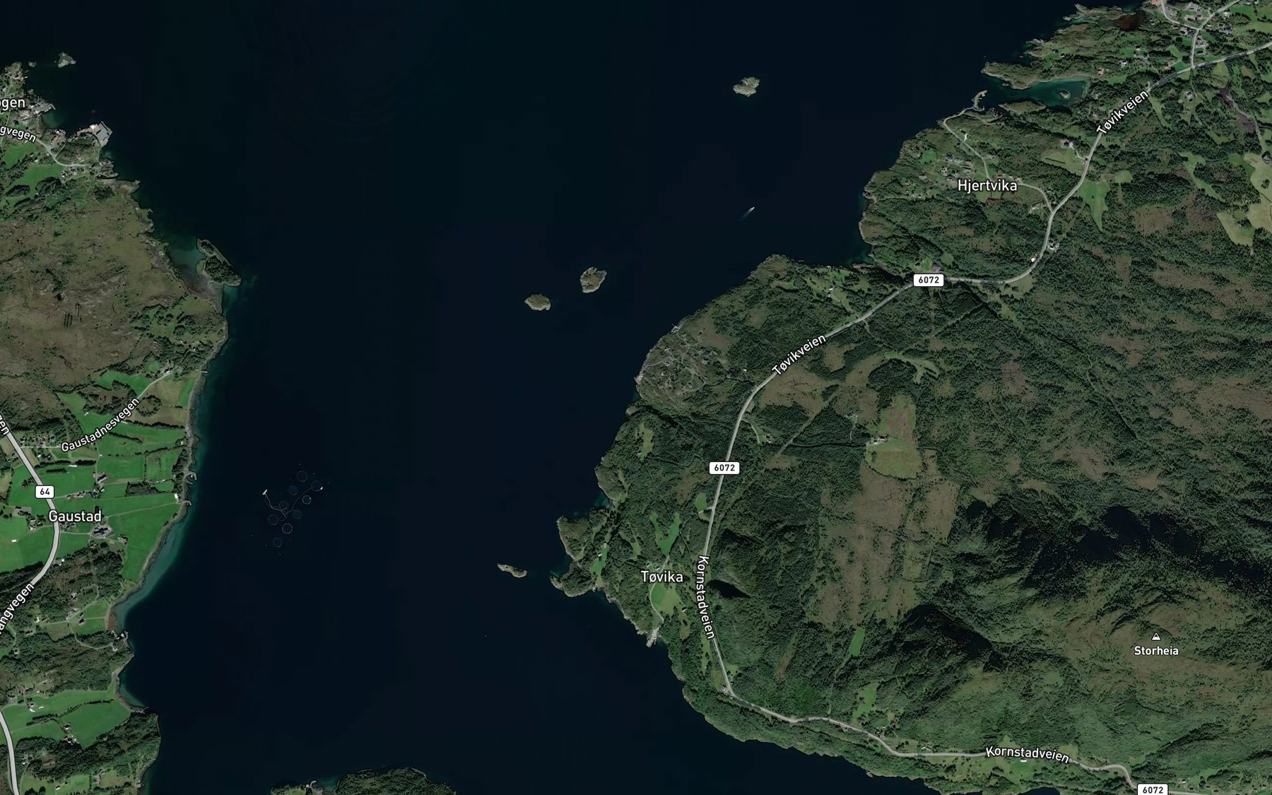 Satellite map of the Trovika